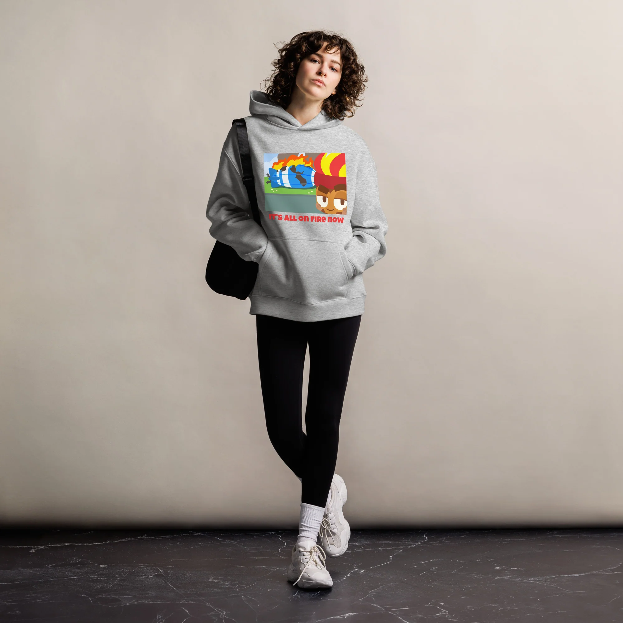 It's All On Fire Now Premium Oversized Hoodie (Unisex) - Image 9