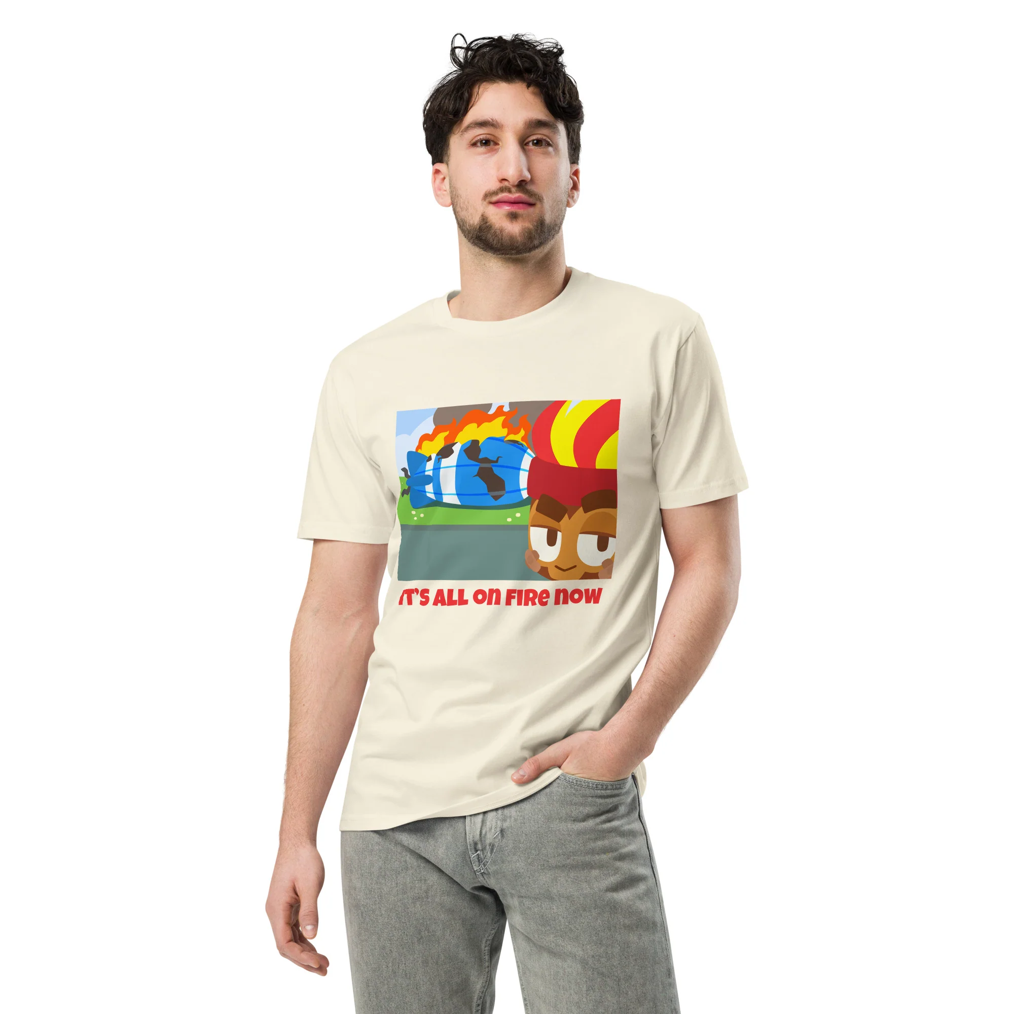 It's All On Fire Now Premium Shirt (Unisex) - Image 3