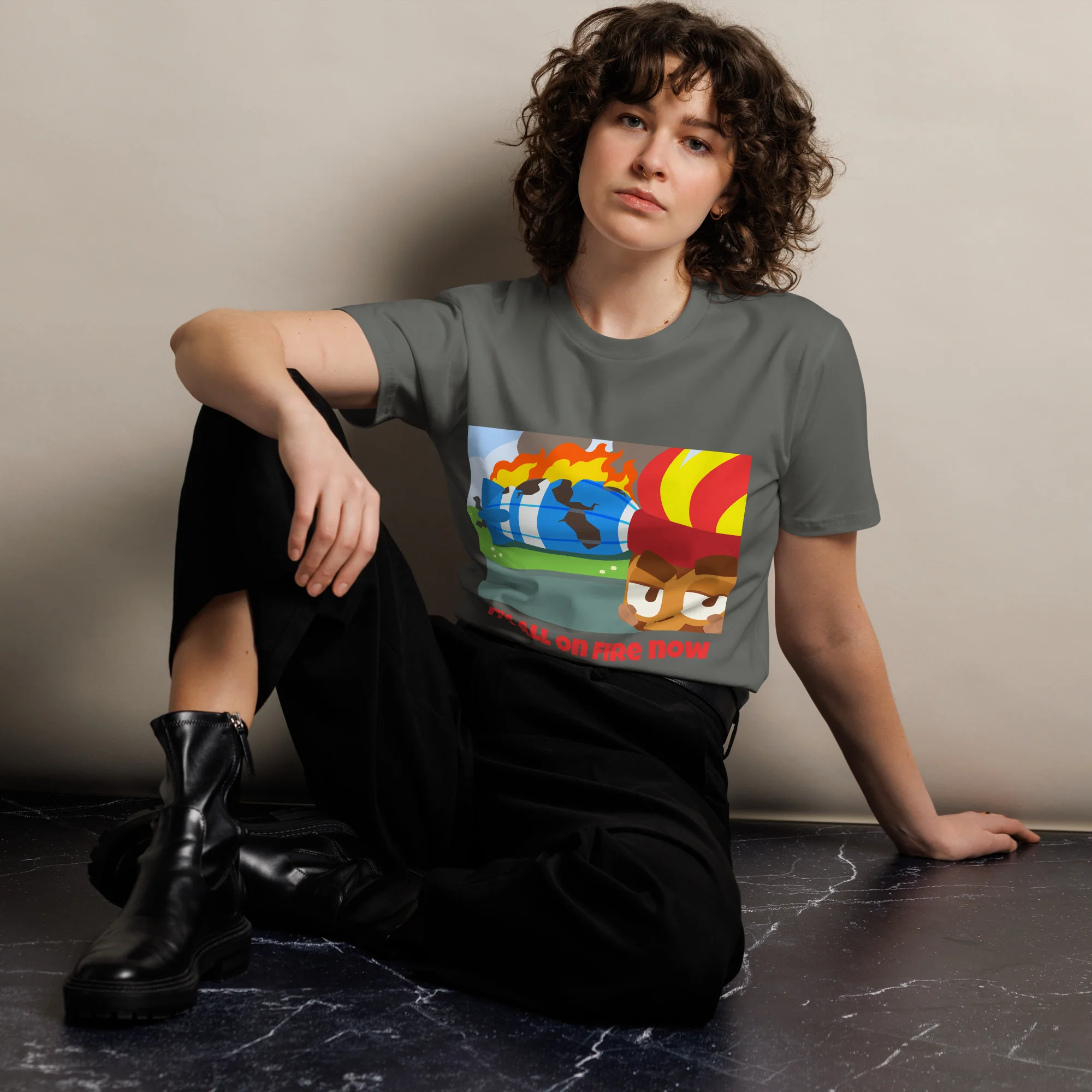 It's All On Fire Now Premium Shirt (Unisex) - Image 5
