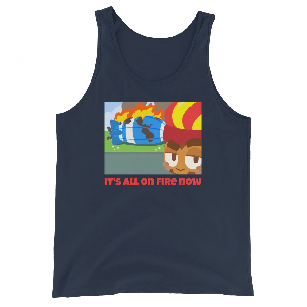 It's All On Fire Now Tank Top (Unisex) - Image 3
