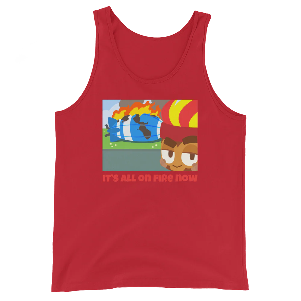 It's All On Fire Now Tank Top (Unisex) - Image 4