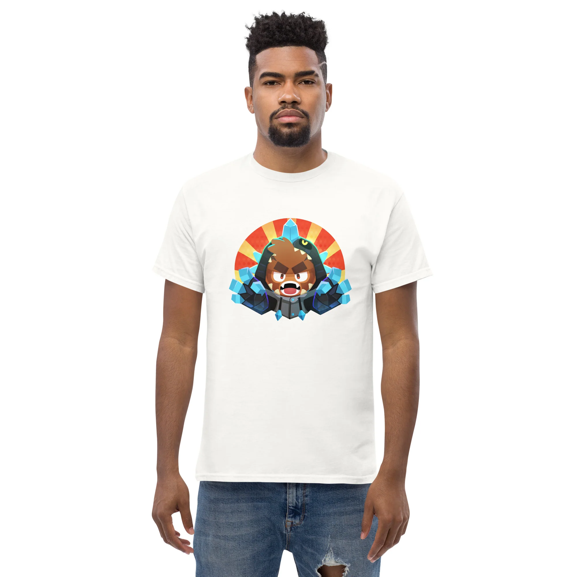Kaiju Pat Onesie Classic Shirt (Men's - Gildan) - Image 4