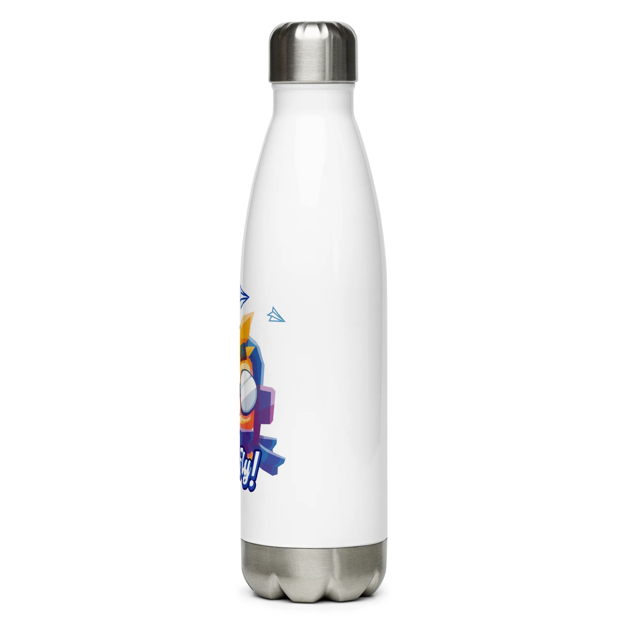 Let's Fly Stainless Steel Water Bottle - Image 3