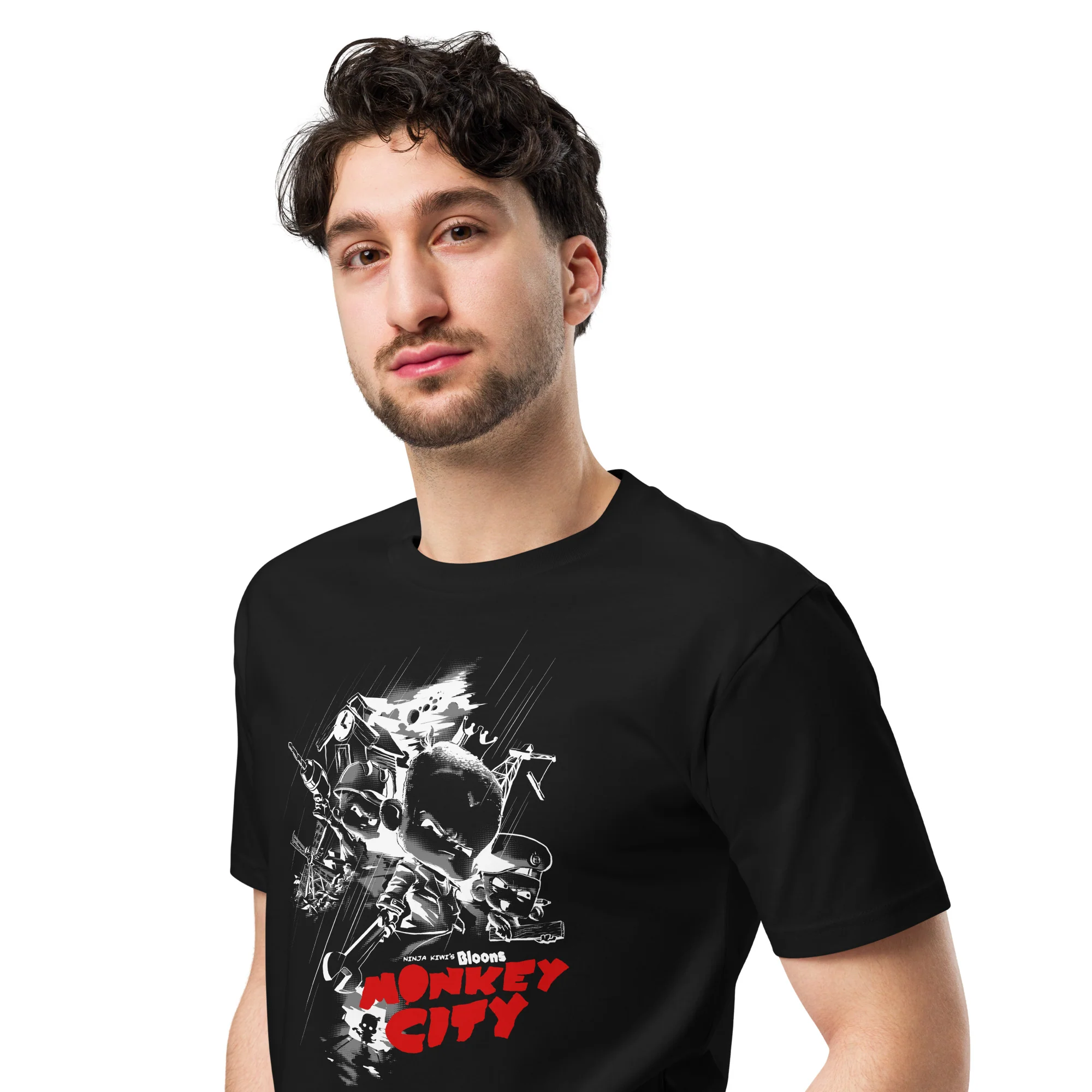 Monkey City Premium Shirt (Unisex) - Image 3
