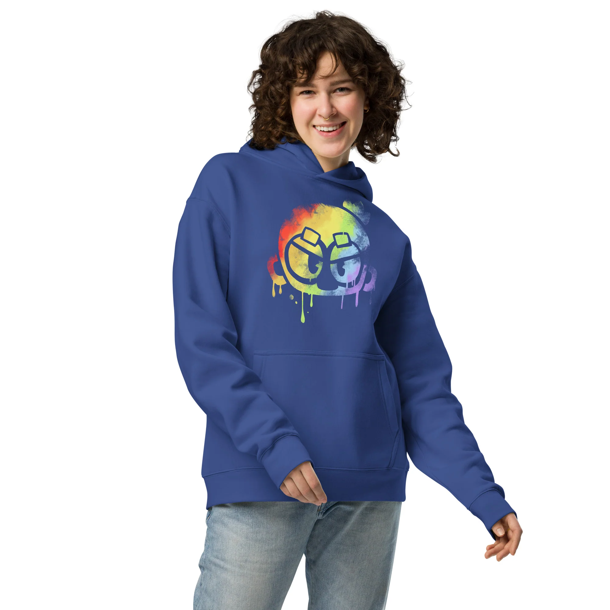 Monkey Graffiti Premium Oversized Hoodie - Back Print (Unisex) - Image 4
