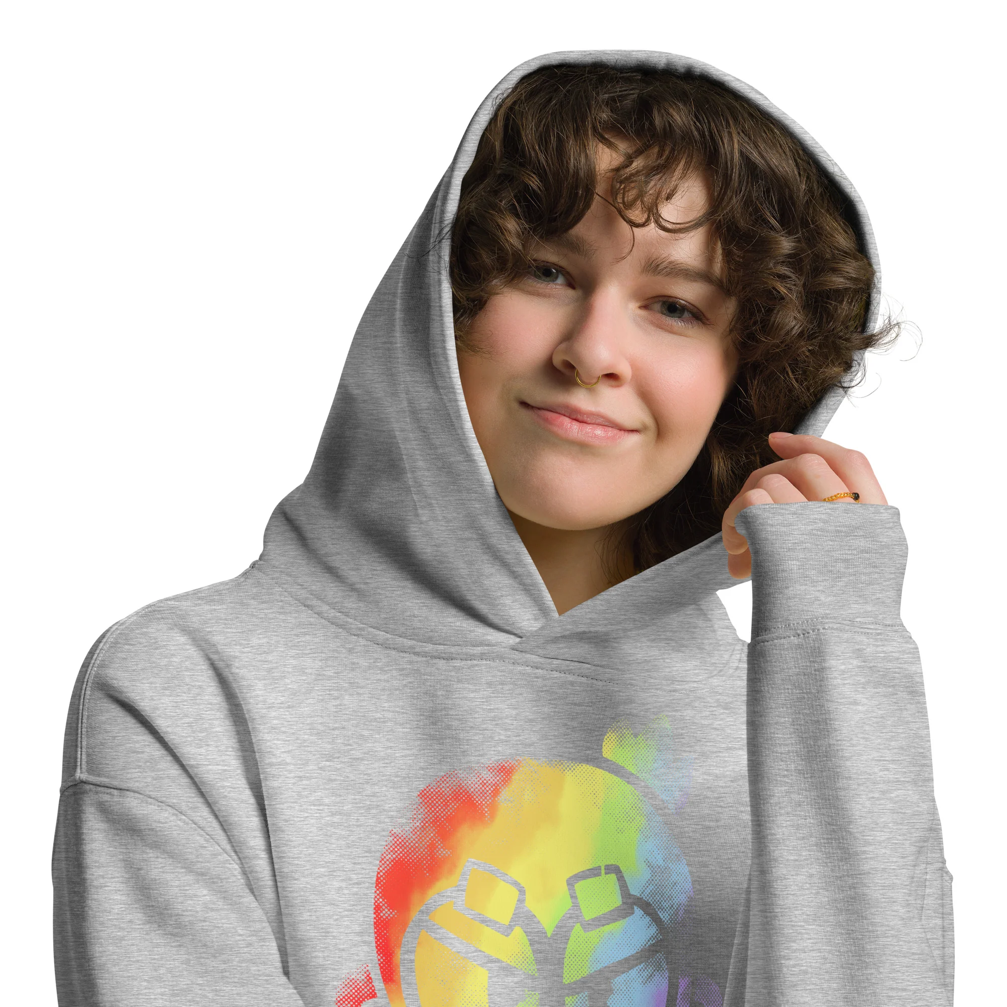 Monkey Graffiti Premium Oversized Hoodie - Back Print (Unisex) - Image 6
