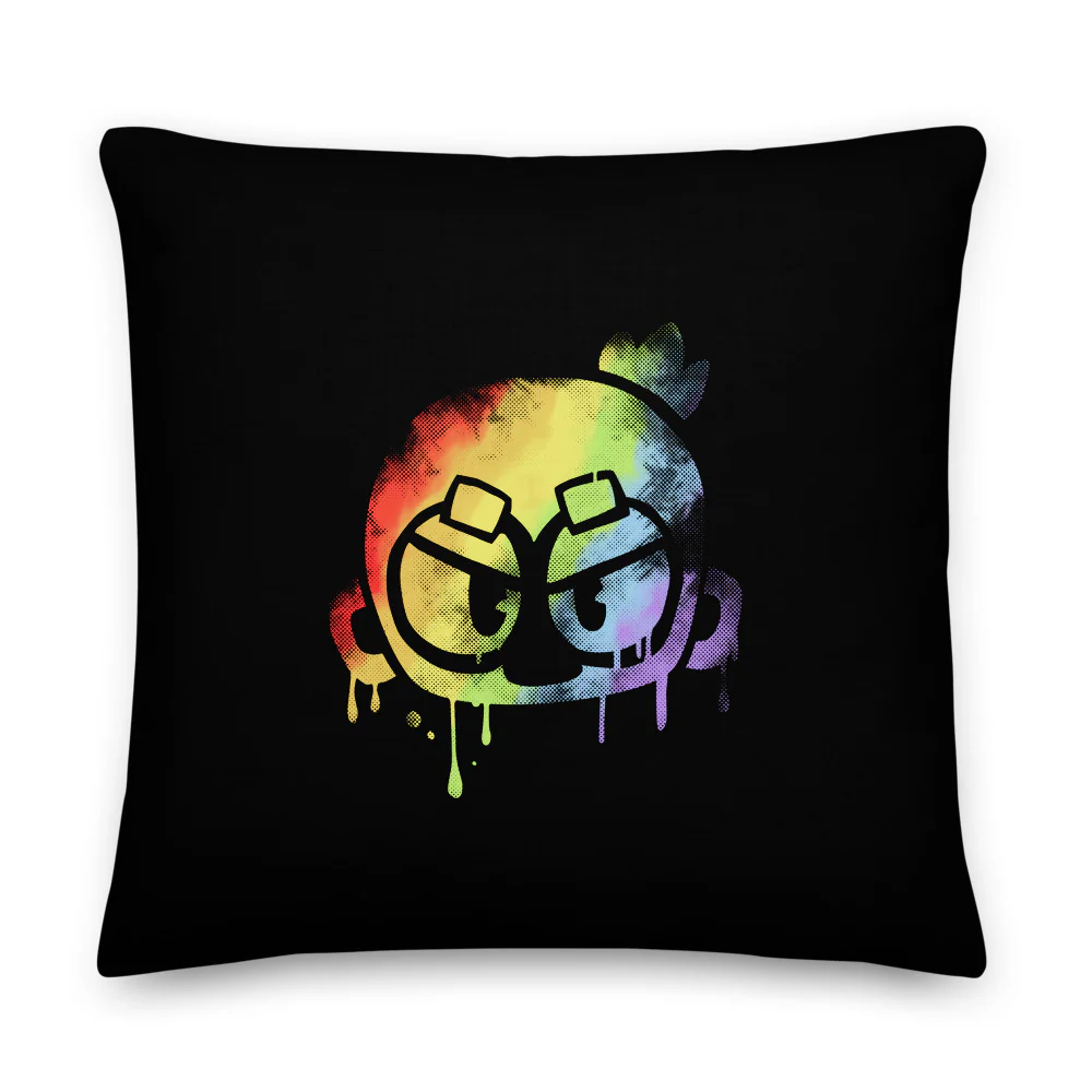 Monkey Graffiti Premium Pillow - Image 5
