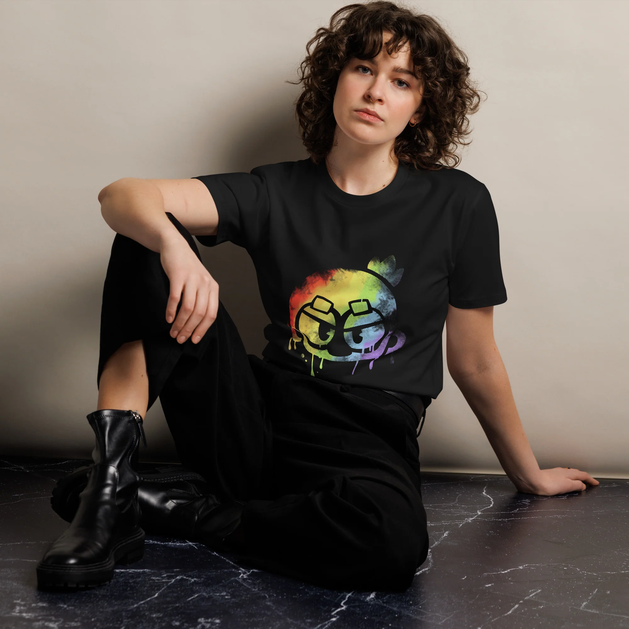Monkey Graffiti Premium Shirt (Unisex) - Image 4