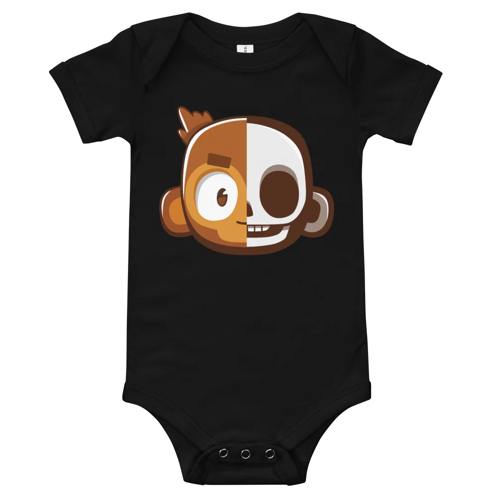 Monkey Skull Baby Bodysuit - Image 3