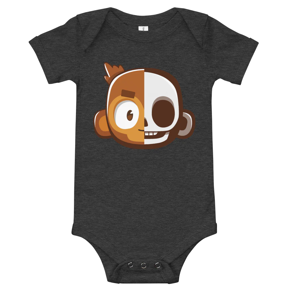 Monkey Skull Baby Bodysuit - Image 4