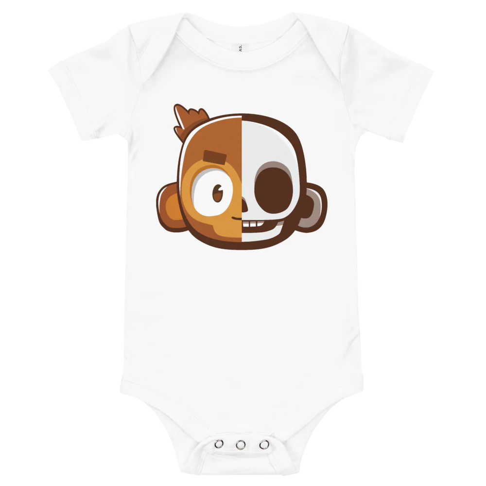 Monkey Skull Baby Bodysuit - Image 6