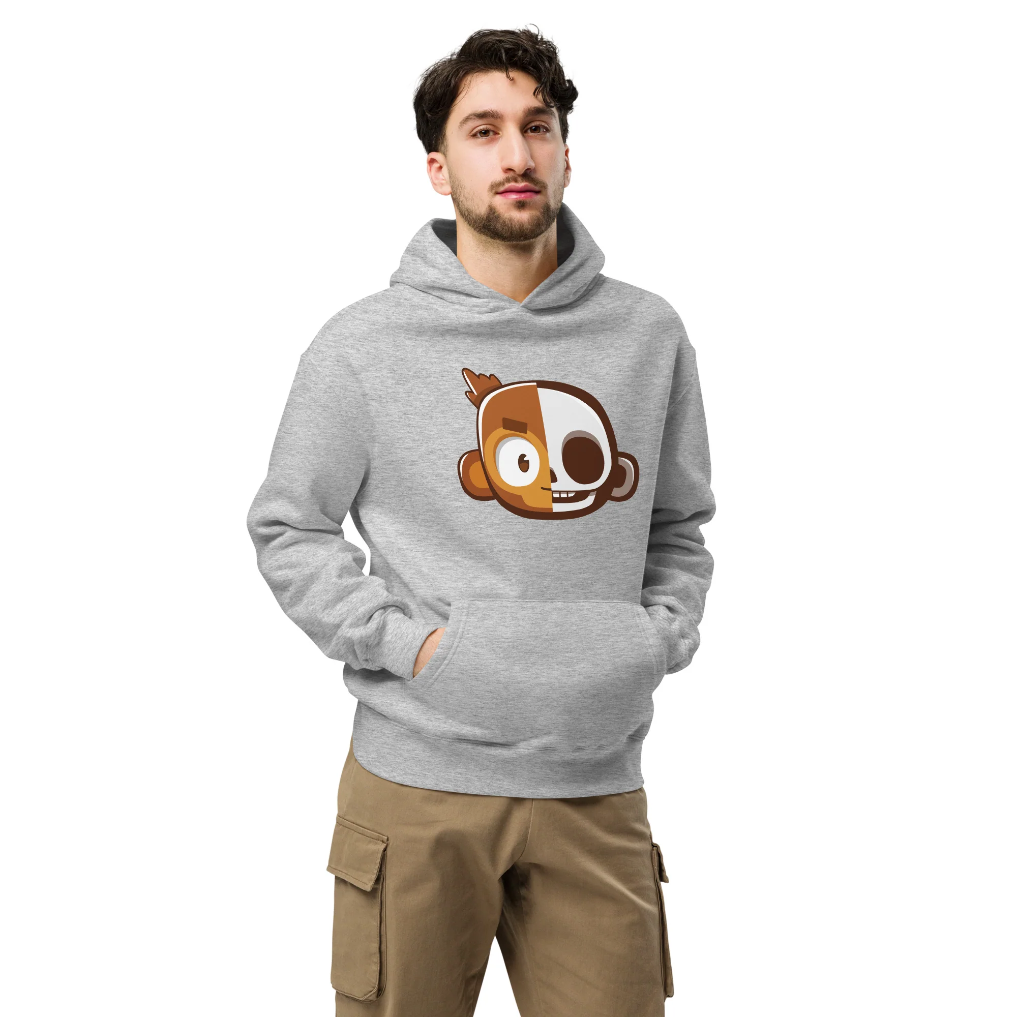 Monkey Skull Premium Oversized Hoodie (Unisex) - Image 3