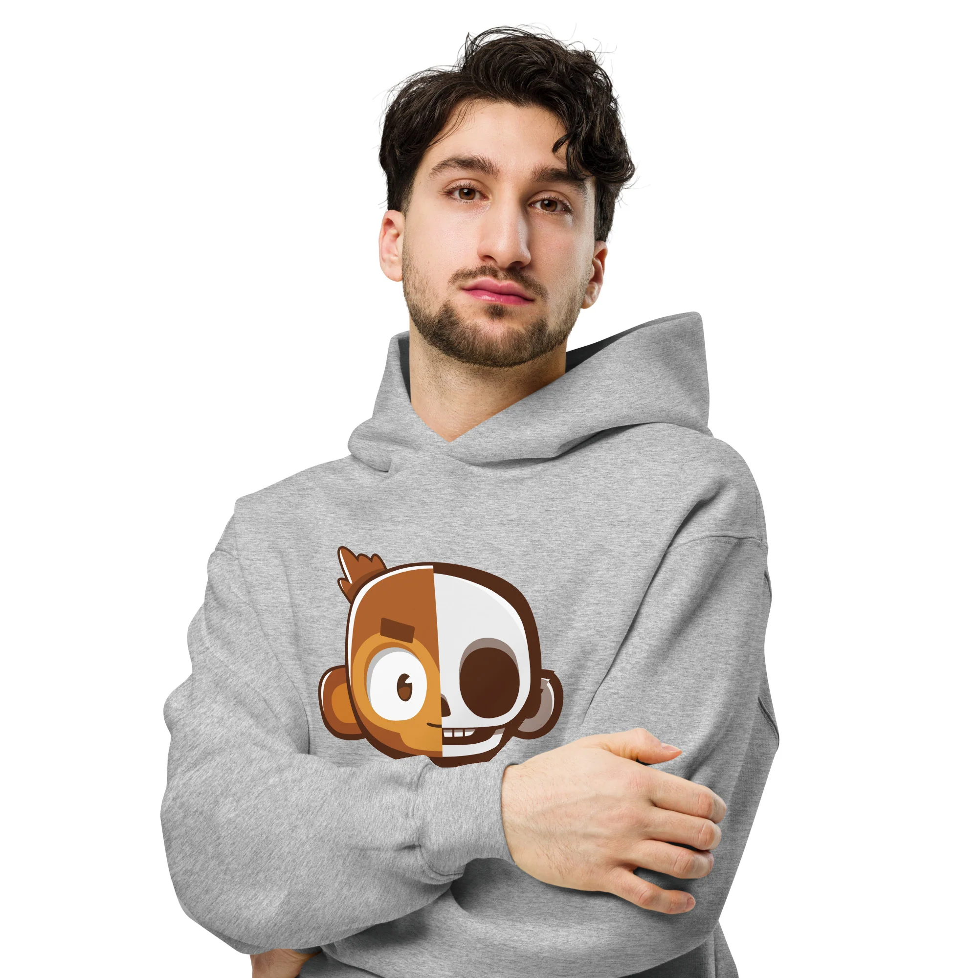 Monkey Skull Premium Oversized Hoodie (Unisex) - Image 4
