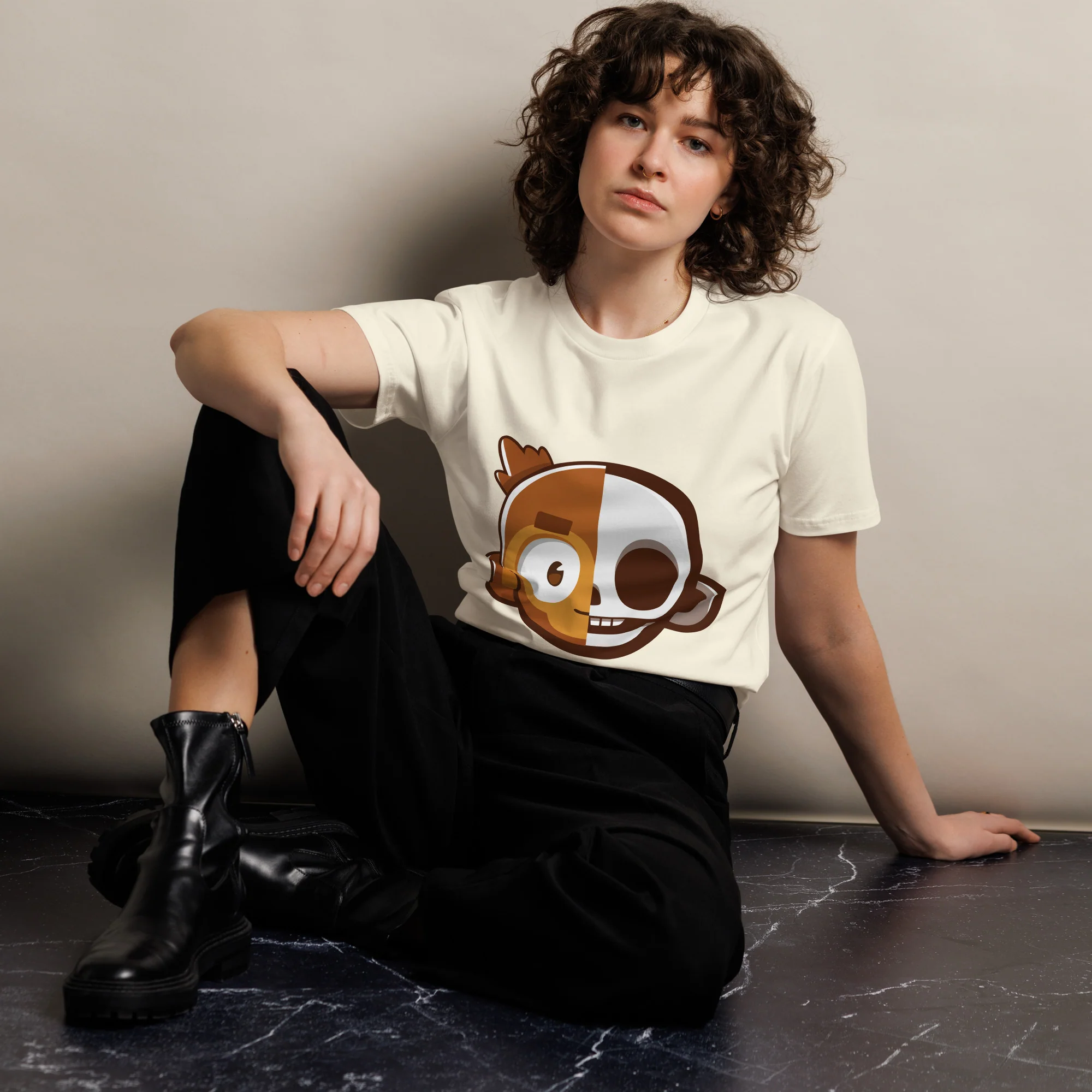 Monkey Skull Premium Shirt (Unisex) - Image 3