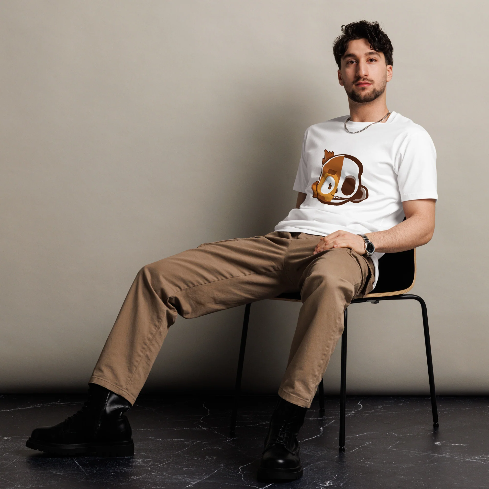 Monkey Skull Premium Shirt (Unisex) - Image 4