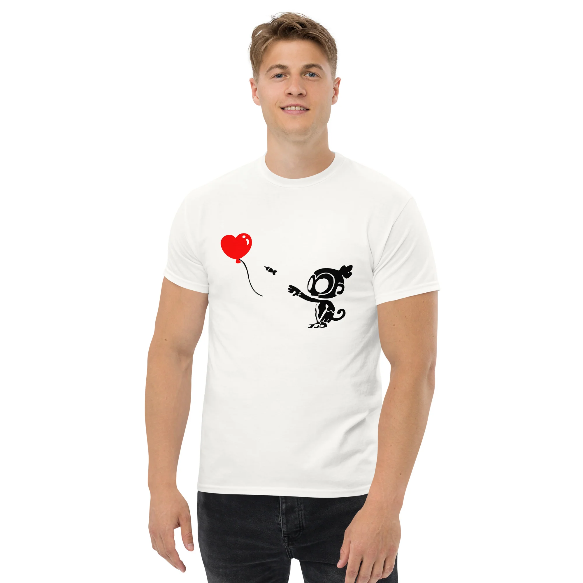 Monkey With Bloon Classic Shirt (Men's - Gildan) - Image 3