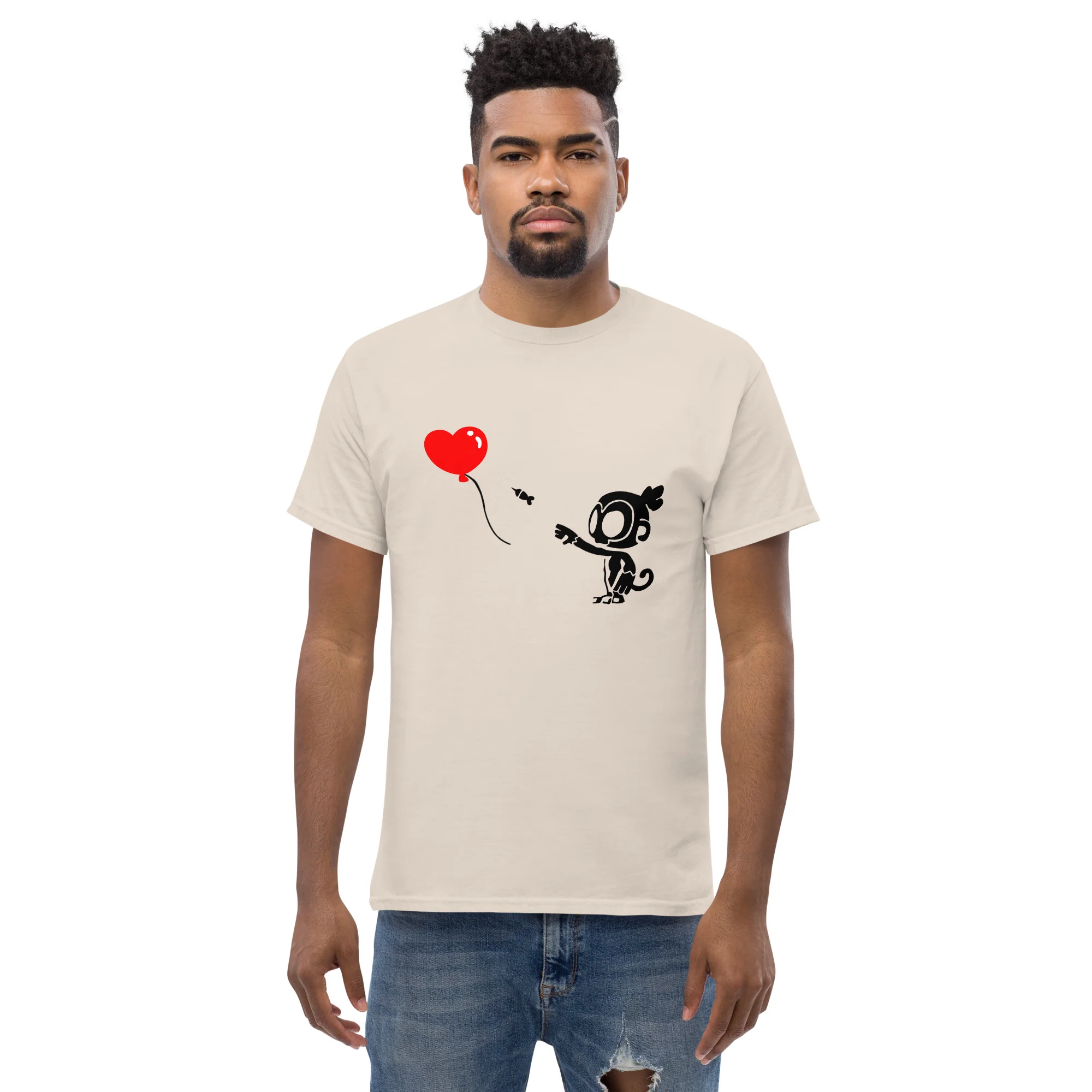 Monkey With Bloon Classic Shirt (Men's - Gildan) - Image 4