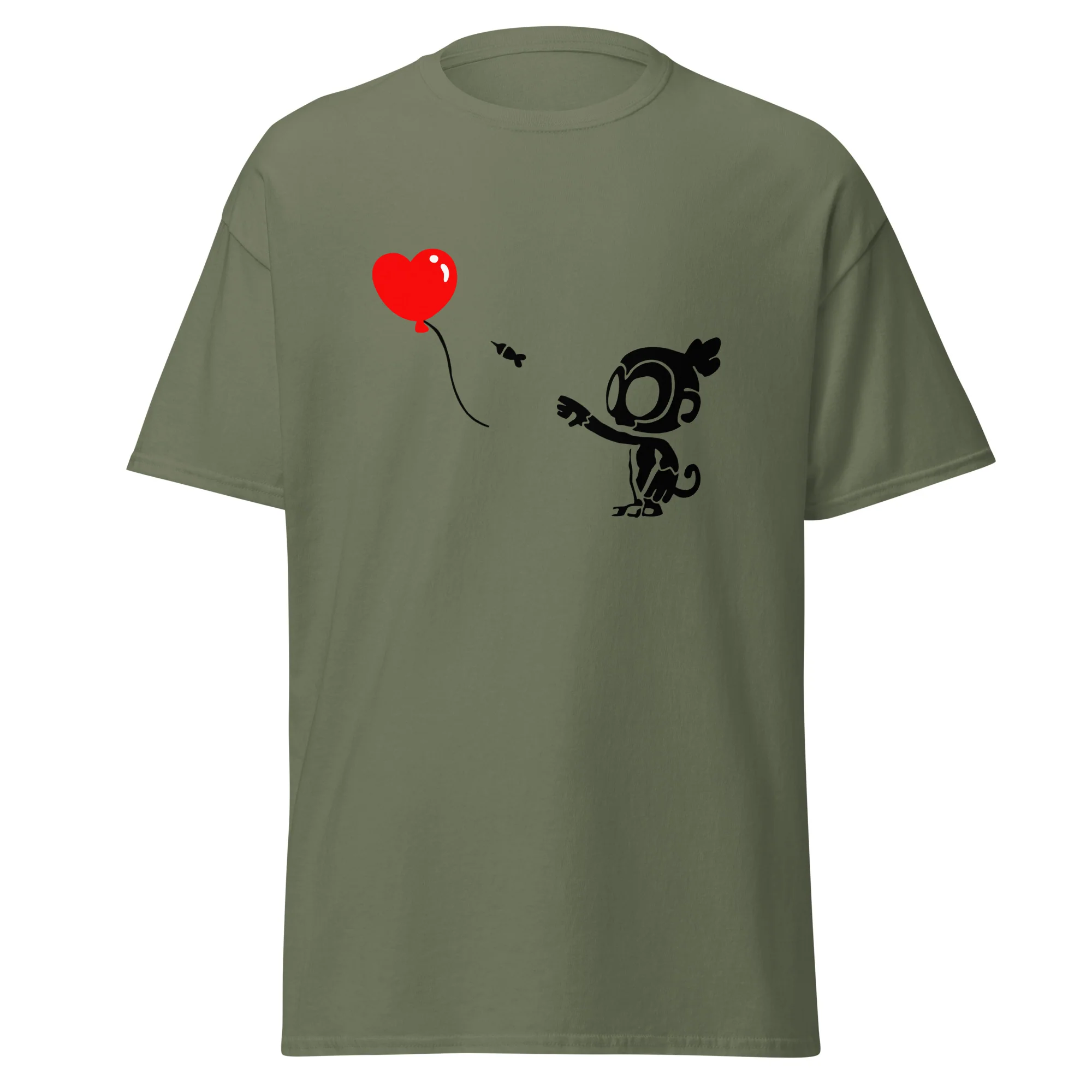 Monkey With Bloon Classic Shirt (Men's - Gildan) - Image 7