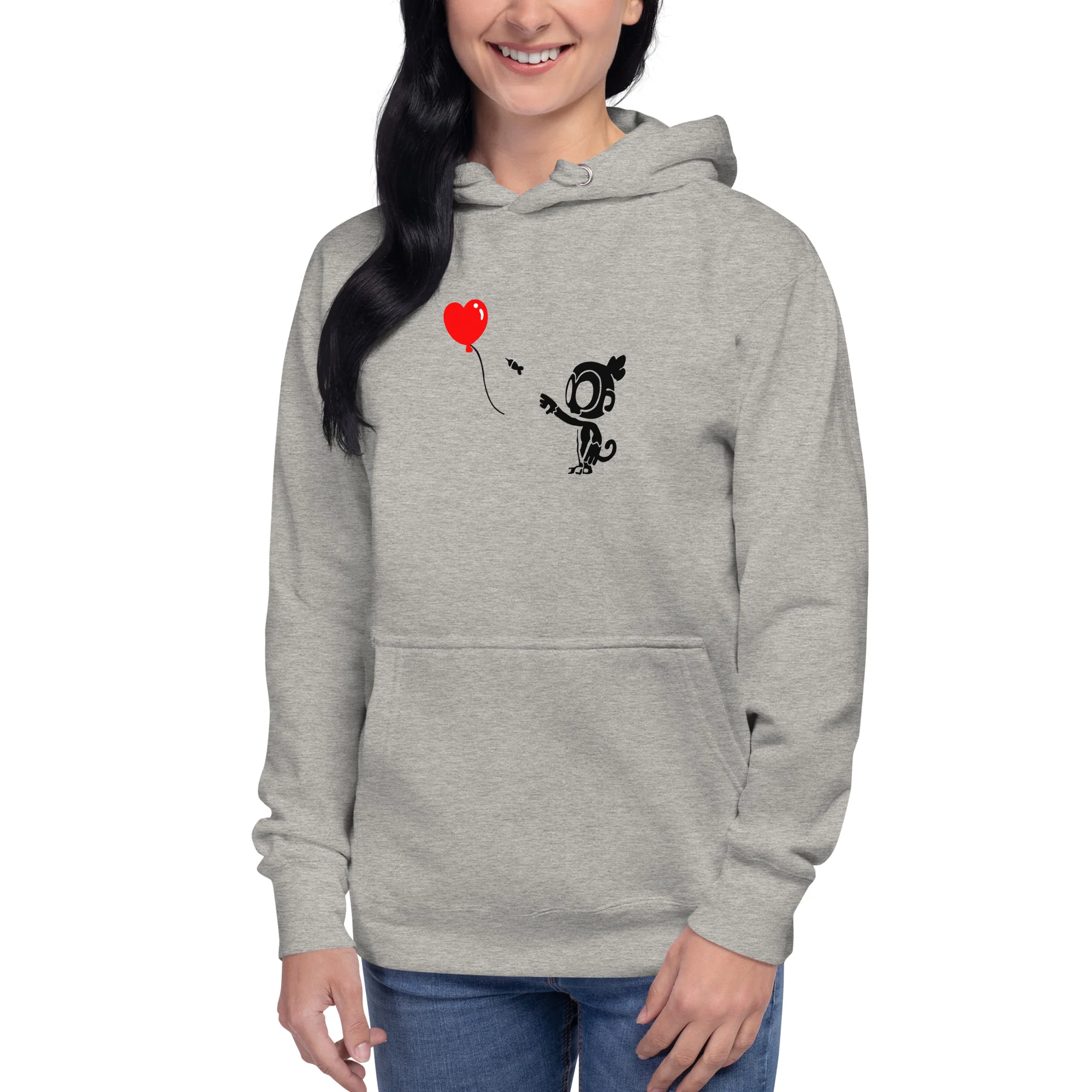 Monkey With Bloon Hoodie (Unisex) - Image 13