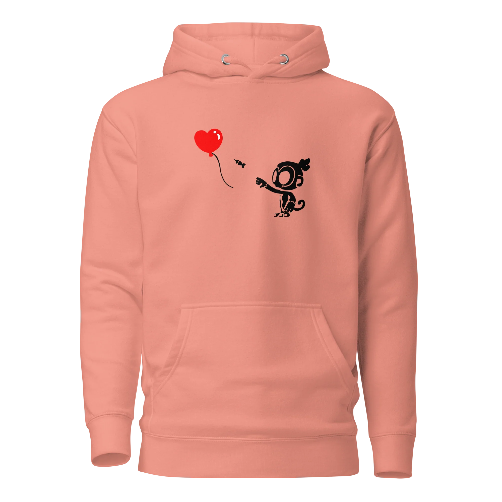 Monkey With Bloon Hoodie (Unisex) - Image 6