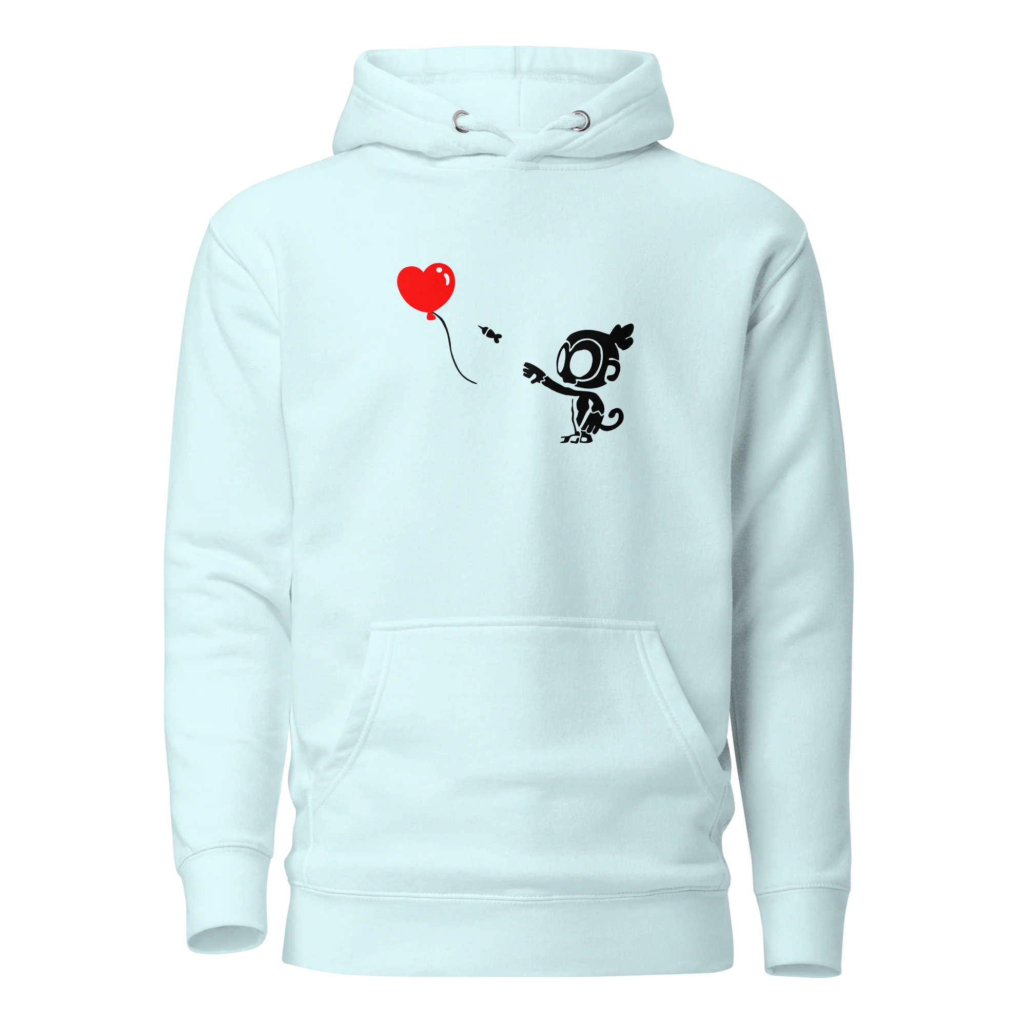 Monkey With Bloon Hoodie (Unisex) - Image 8