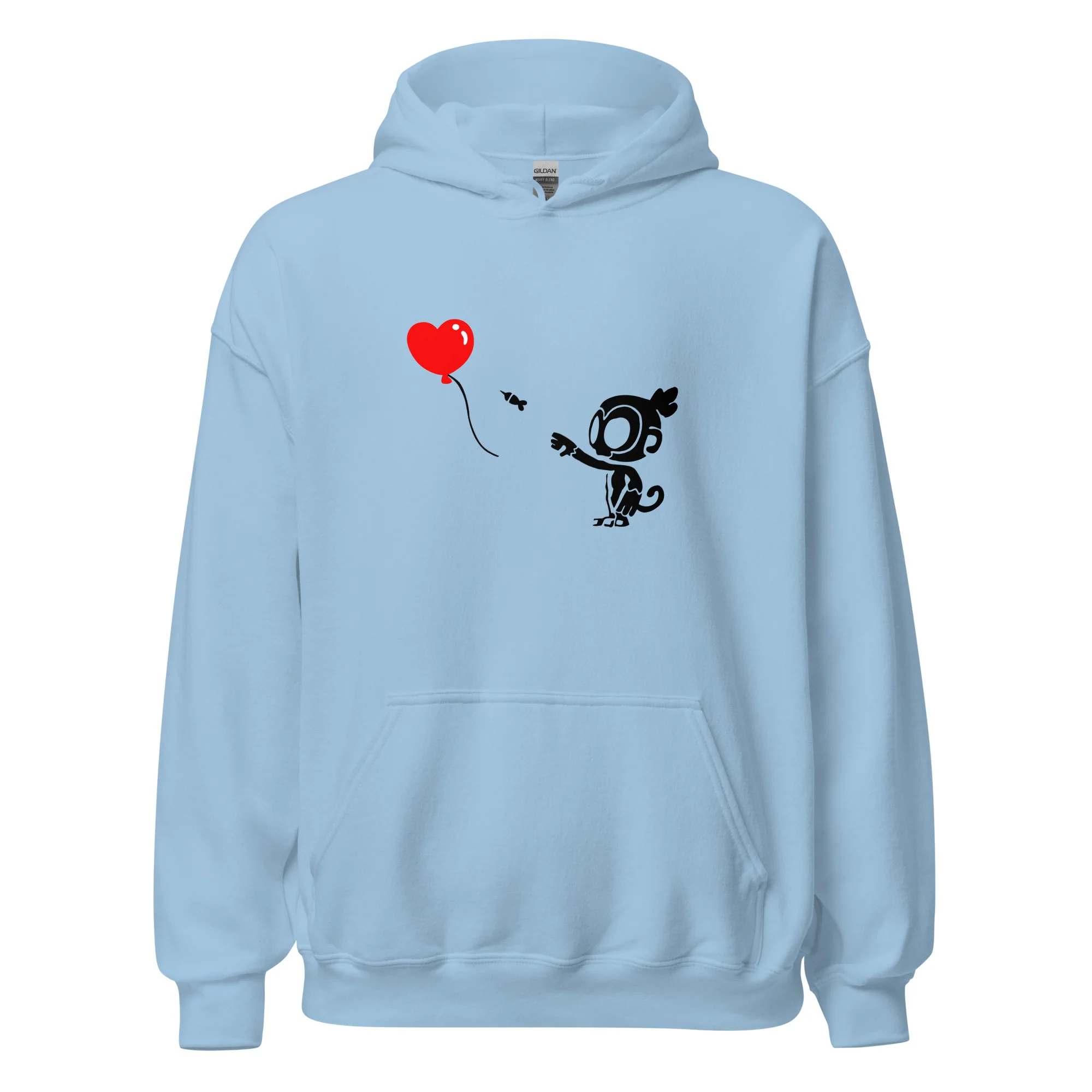 Monkey With Bloon Hoodie (Unisex - Gildan) - Image 12