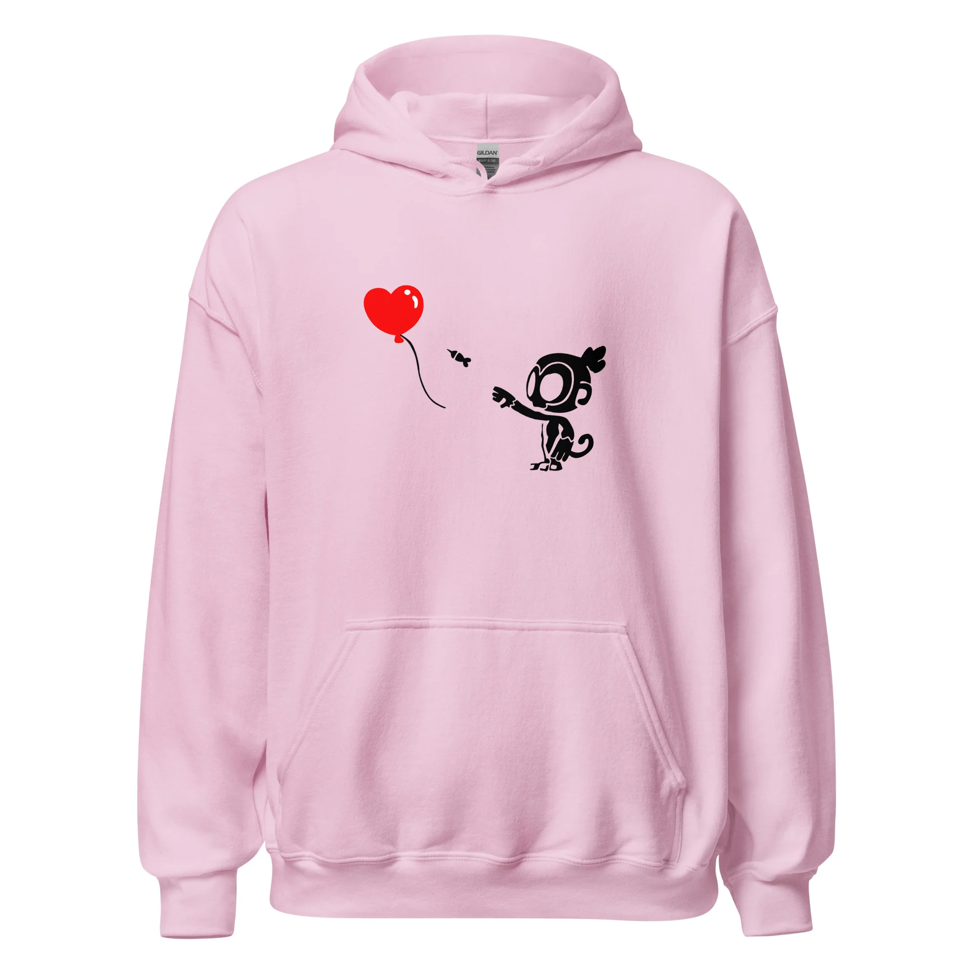 Monkey With Bloon Hoodie (Unisex - Gildan) - Image 14
