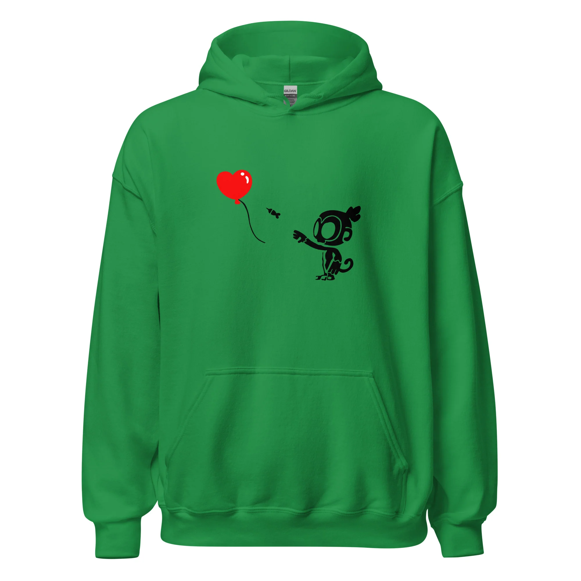 Monkey With Bloon Hoodie (Unisex - Gildan) - Image 9