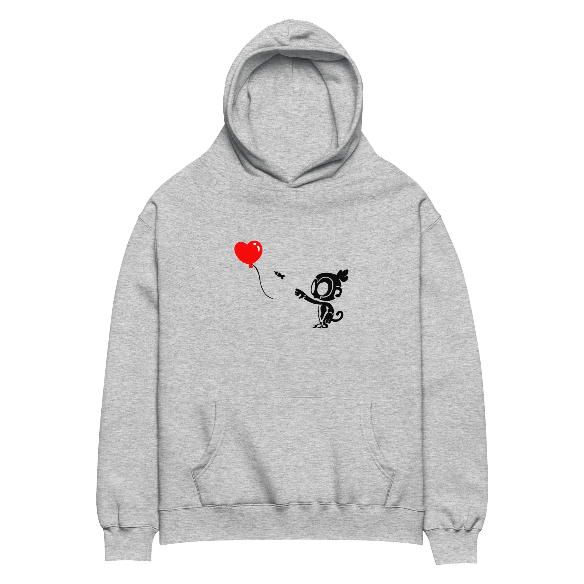 Monkey With Bloon Premium Oversized Hoodie (Unisex) - Image 6