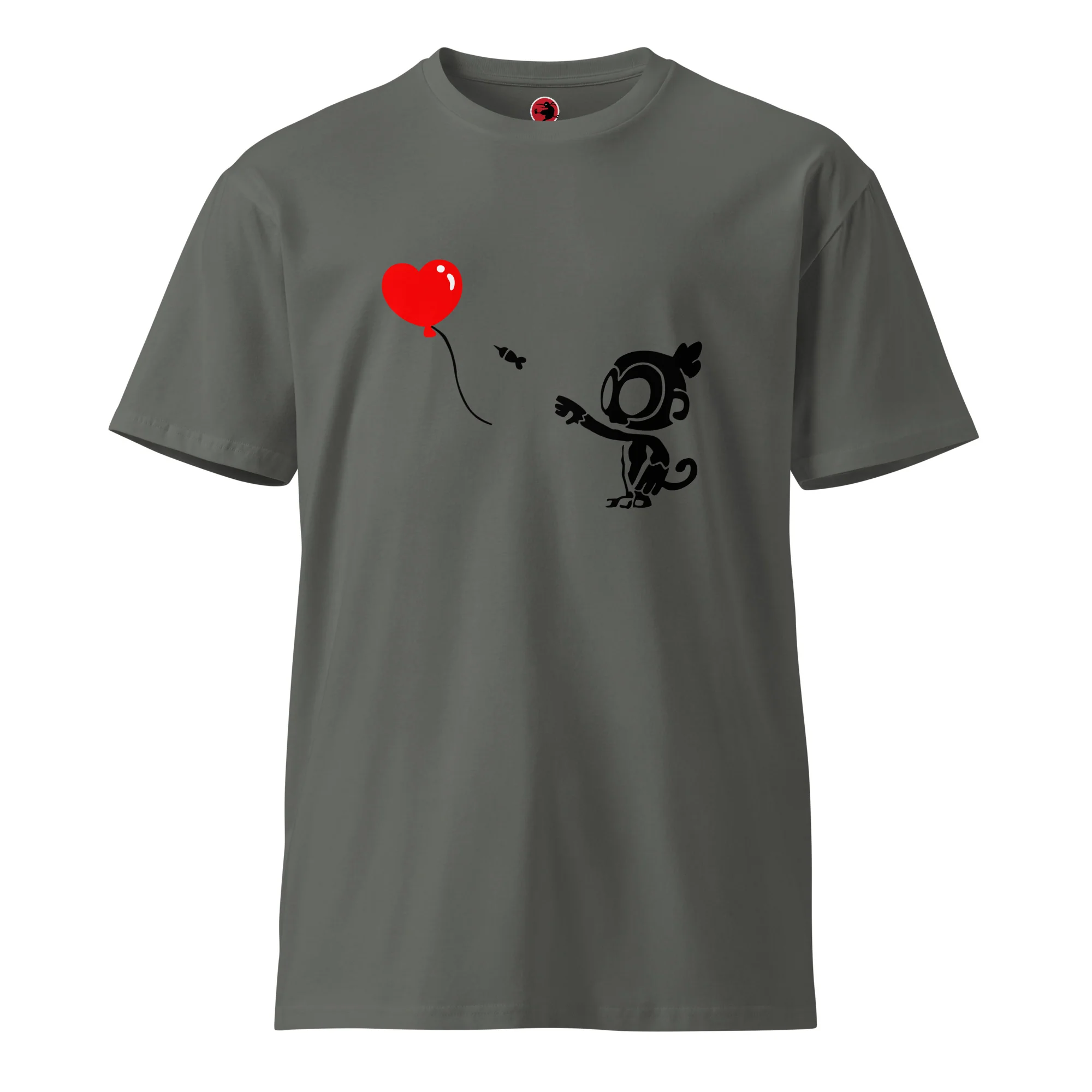 Monkey With Bloon Premium Shirt (Unisex) - Image 7