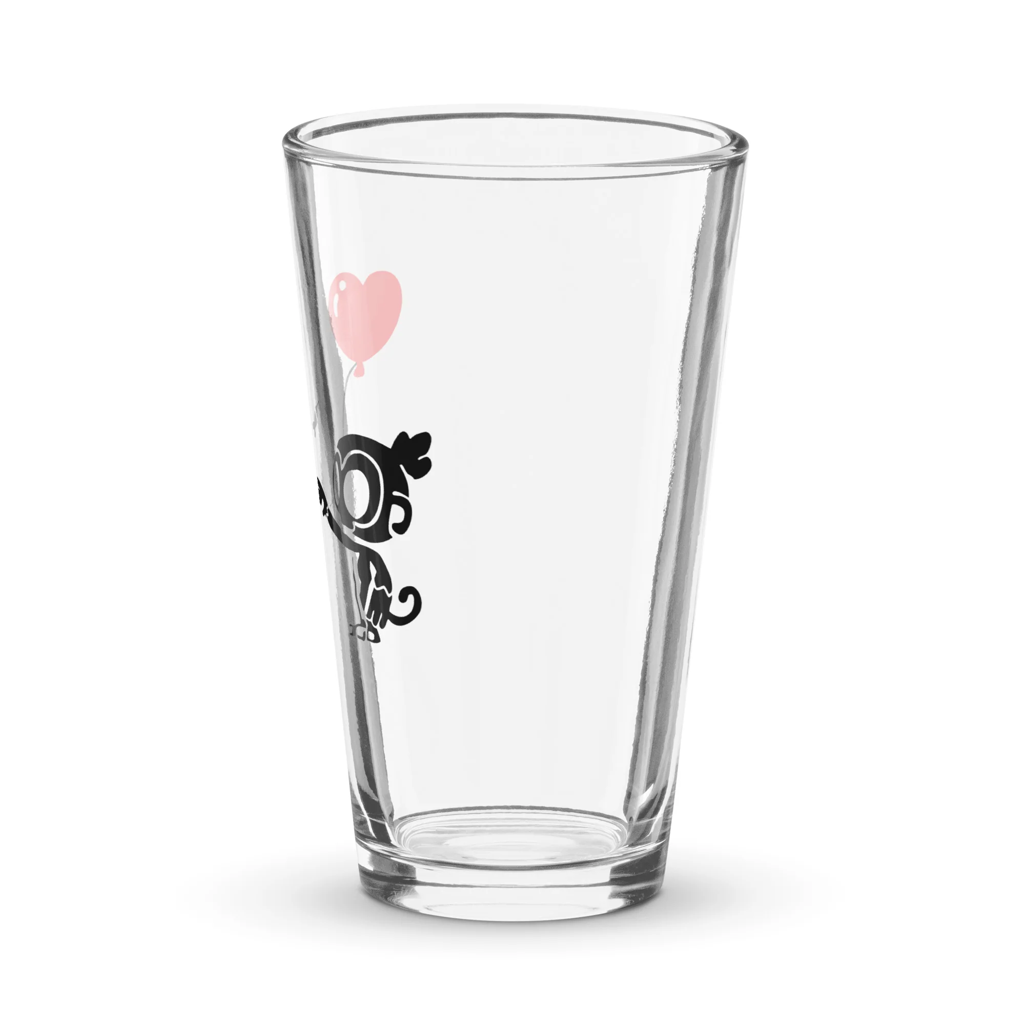 Monkey With Bloon - Shaker Pint Glass - Image 4