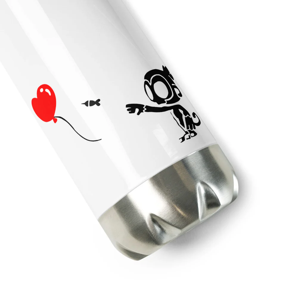 Monkey With Bloon Stainless Steel Water Bottle - Image 3