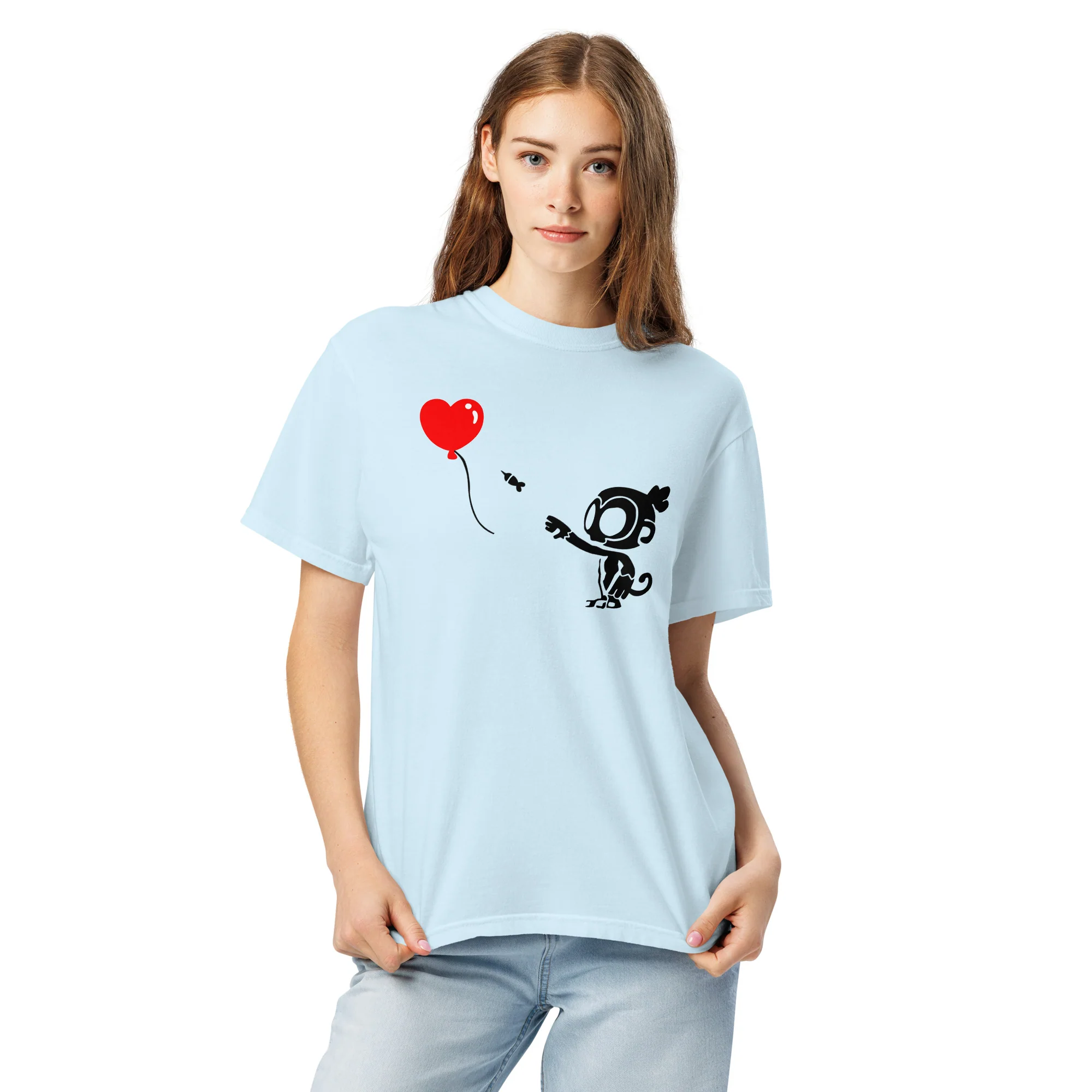 Monkey With Bloon Standard Issue Shirt (Unisex) - Image 3