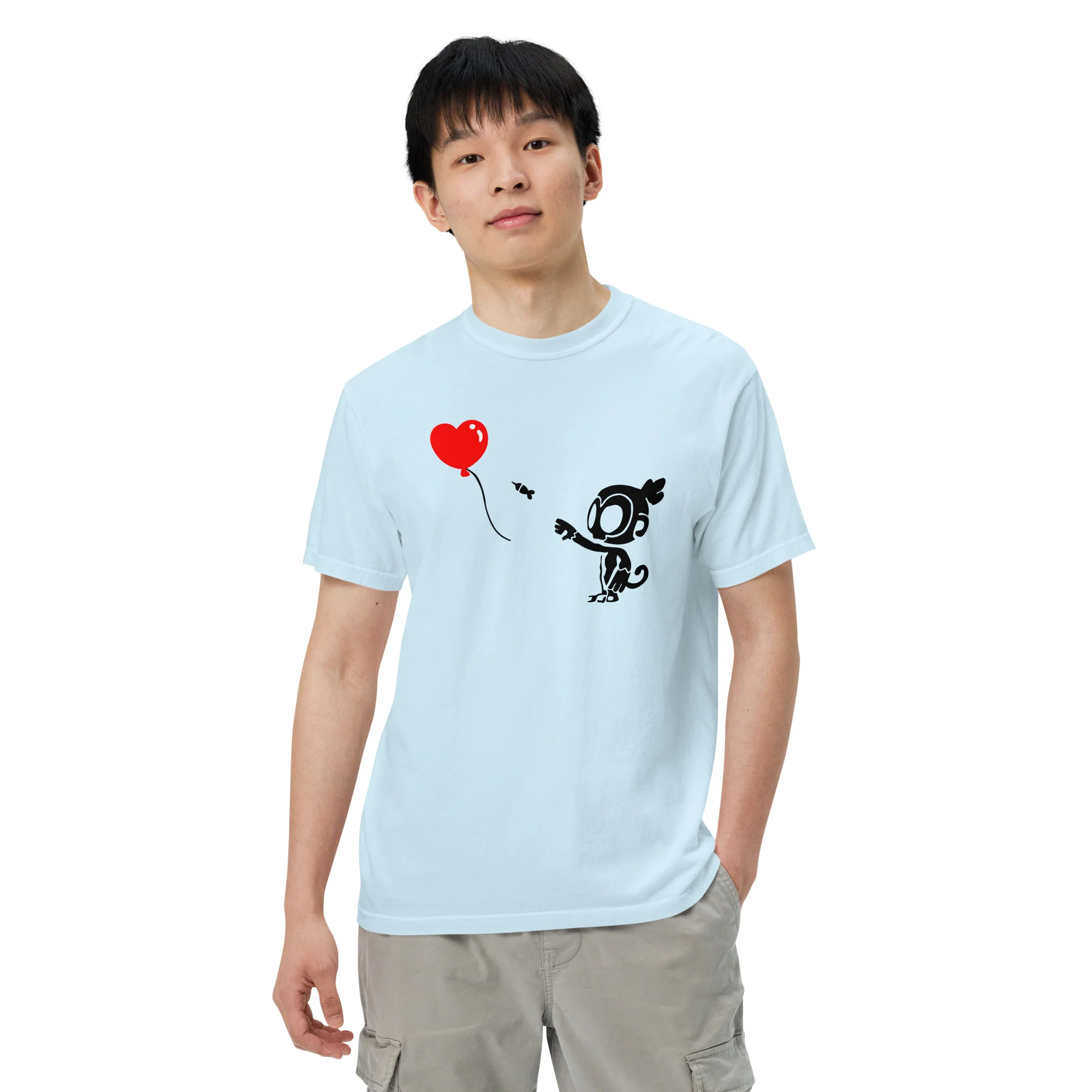Monkey With Bloon Standard Issue Shirt (Unisex) - Image 4