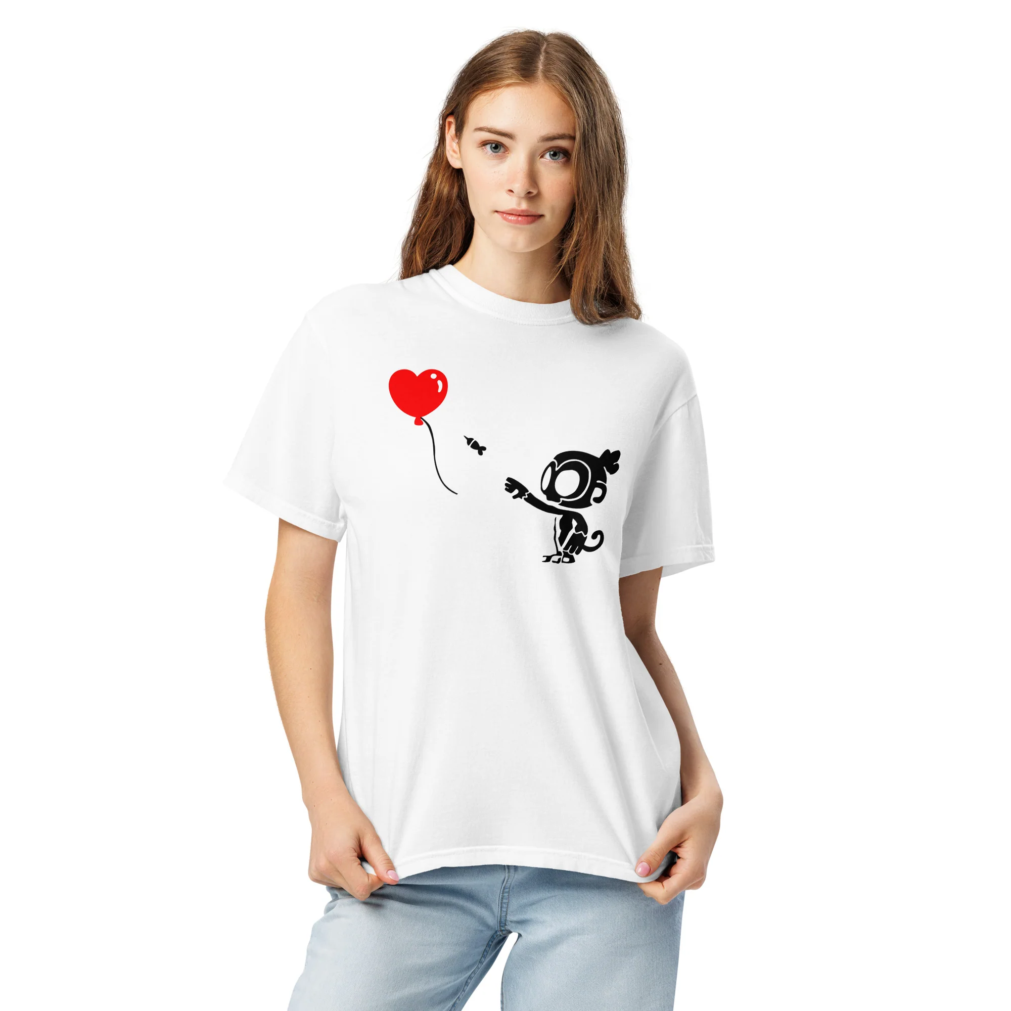 Monkey With Bloon Standard Issue Shirt (Unisex) - Image 5