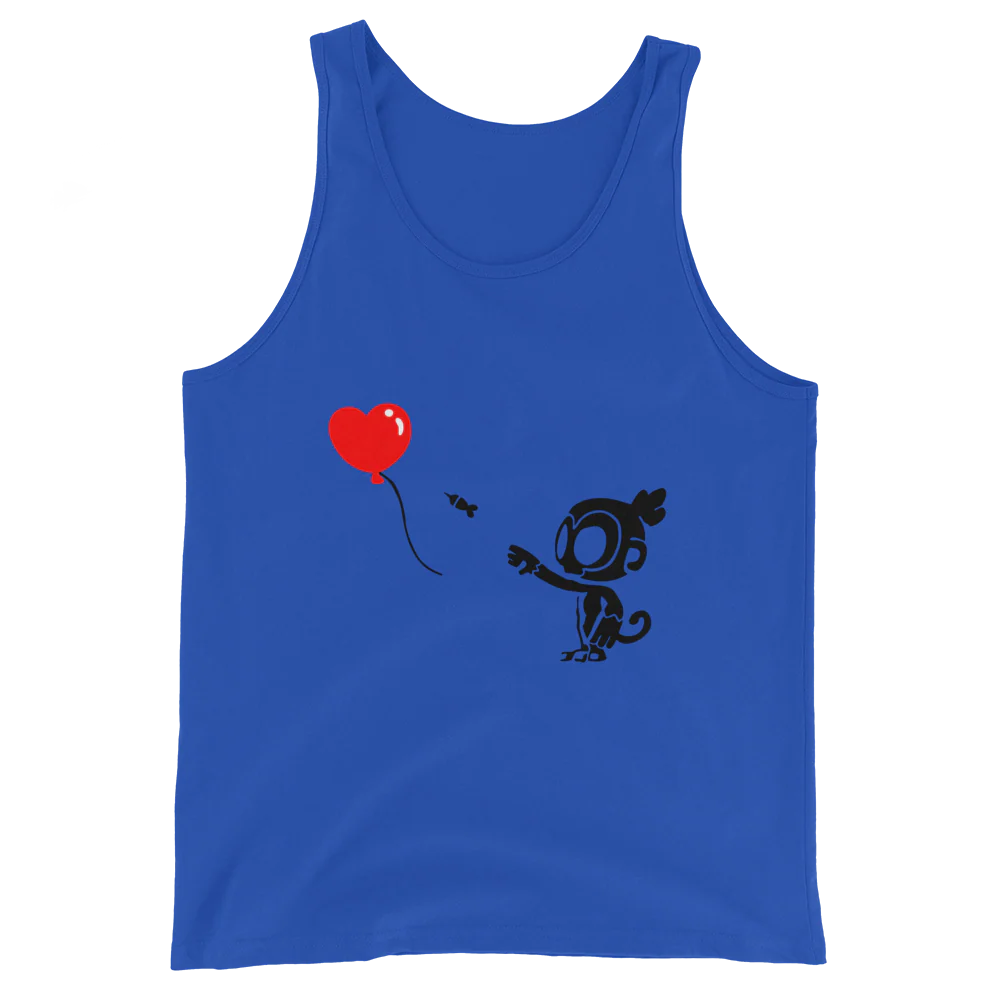 Monkey With Bloon Tank Top (Unisex) - Image 5