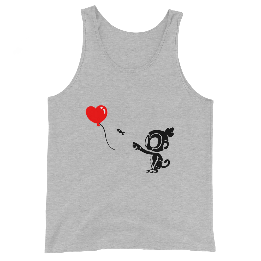 Monkey With Bloon Tank Top (Unisex) - Image 6