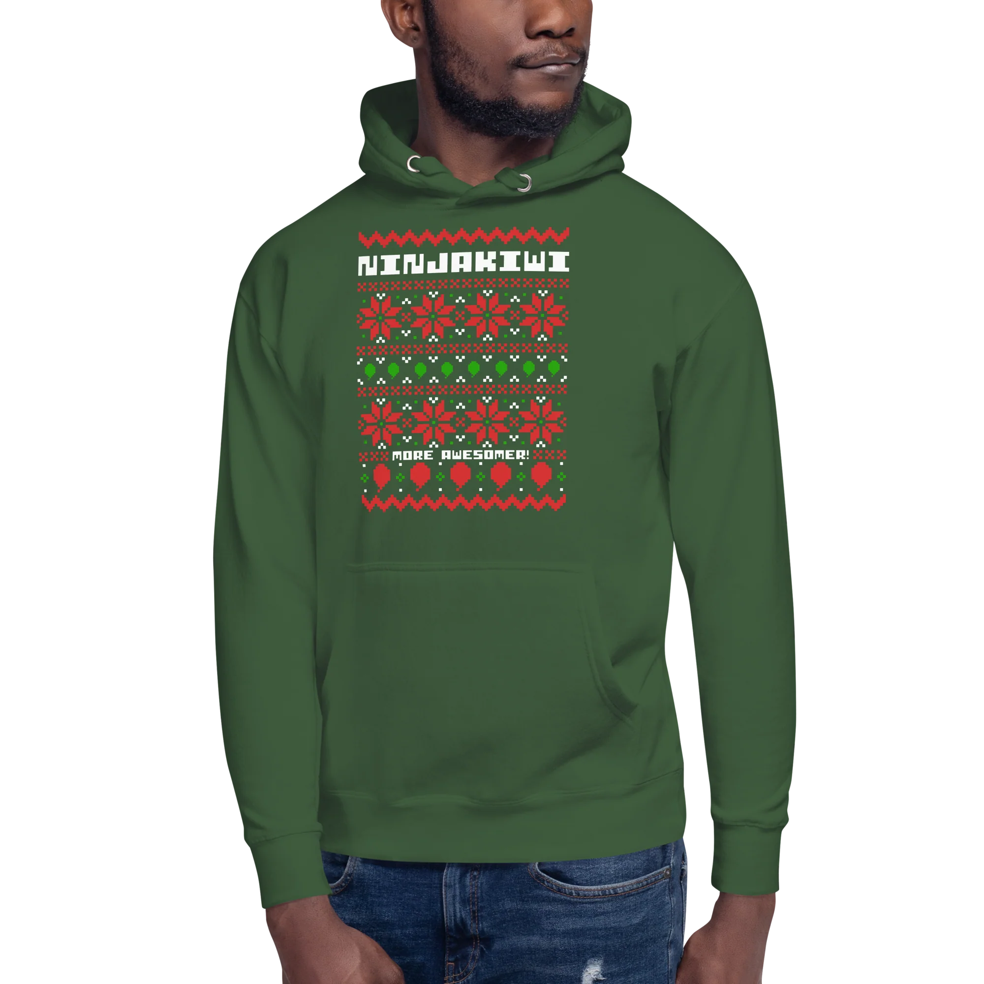 More Awesomer Christmas Hoodie (Unisex - Pattern 1) - Image 4