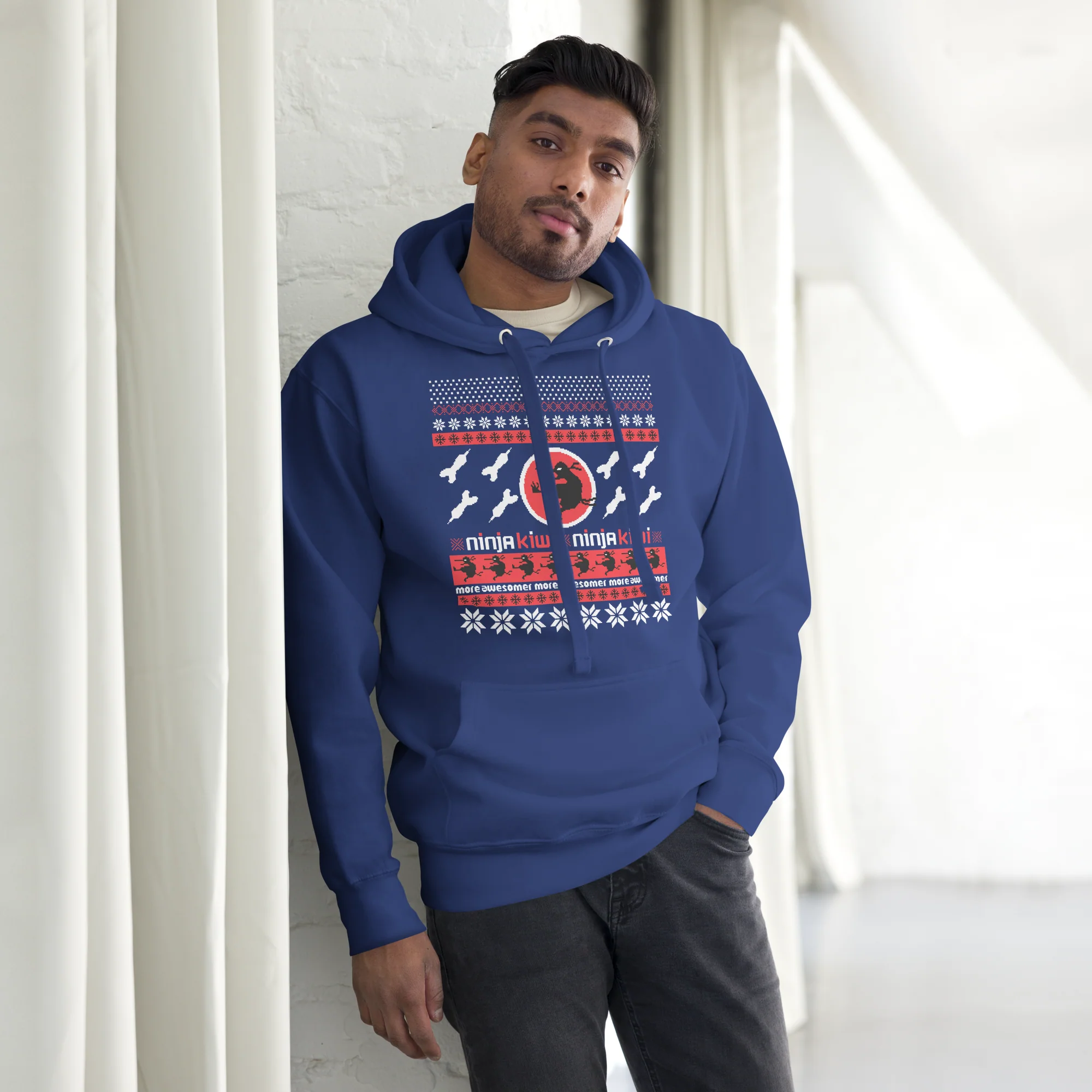 More Awesomer Christmas Hoodie (Unisex - Pattern 2) - Image 3