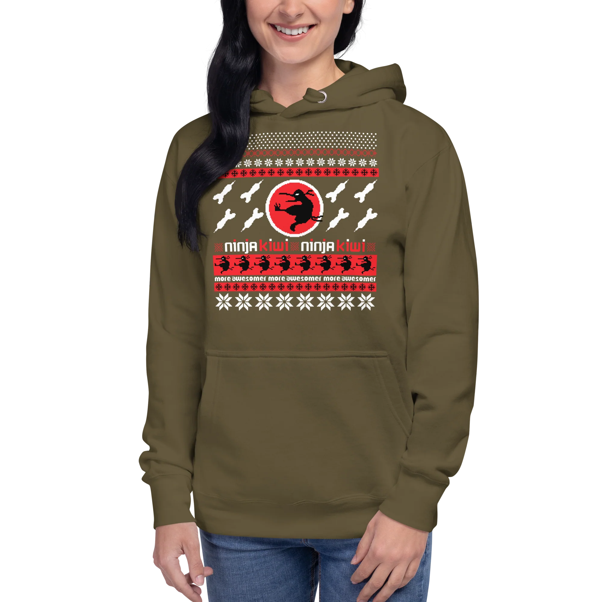 More Awesomer Christmas Hoodie (Unisex - Pattern 2) - Image 5