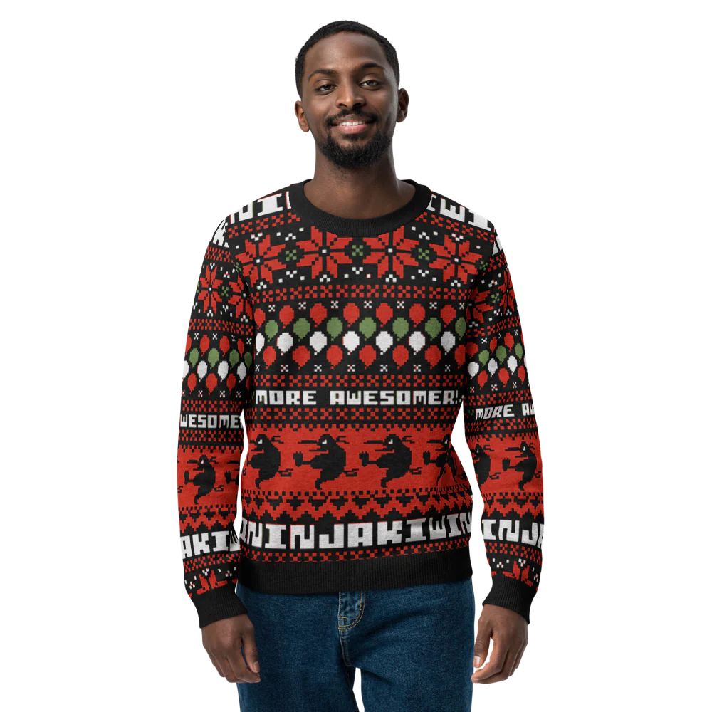 More Awesomer Christmas Knitted Sweater (Unisex) - Image 24