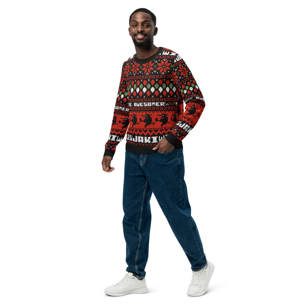 More Awesomer Christmas Knitted Sweater (Unisex) - Image 25