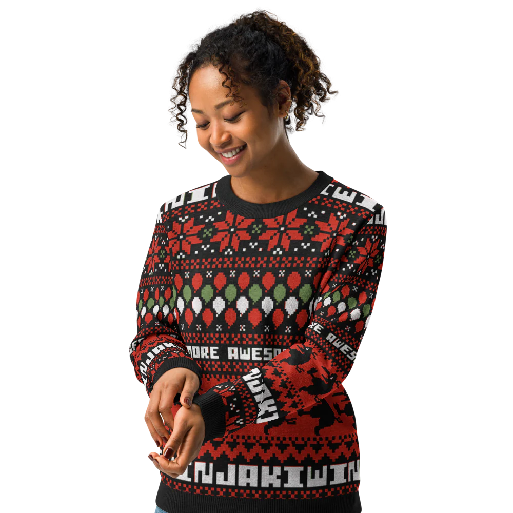 More Awesomer Christmas Knitted Sweater (Unisex) - Image 4