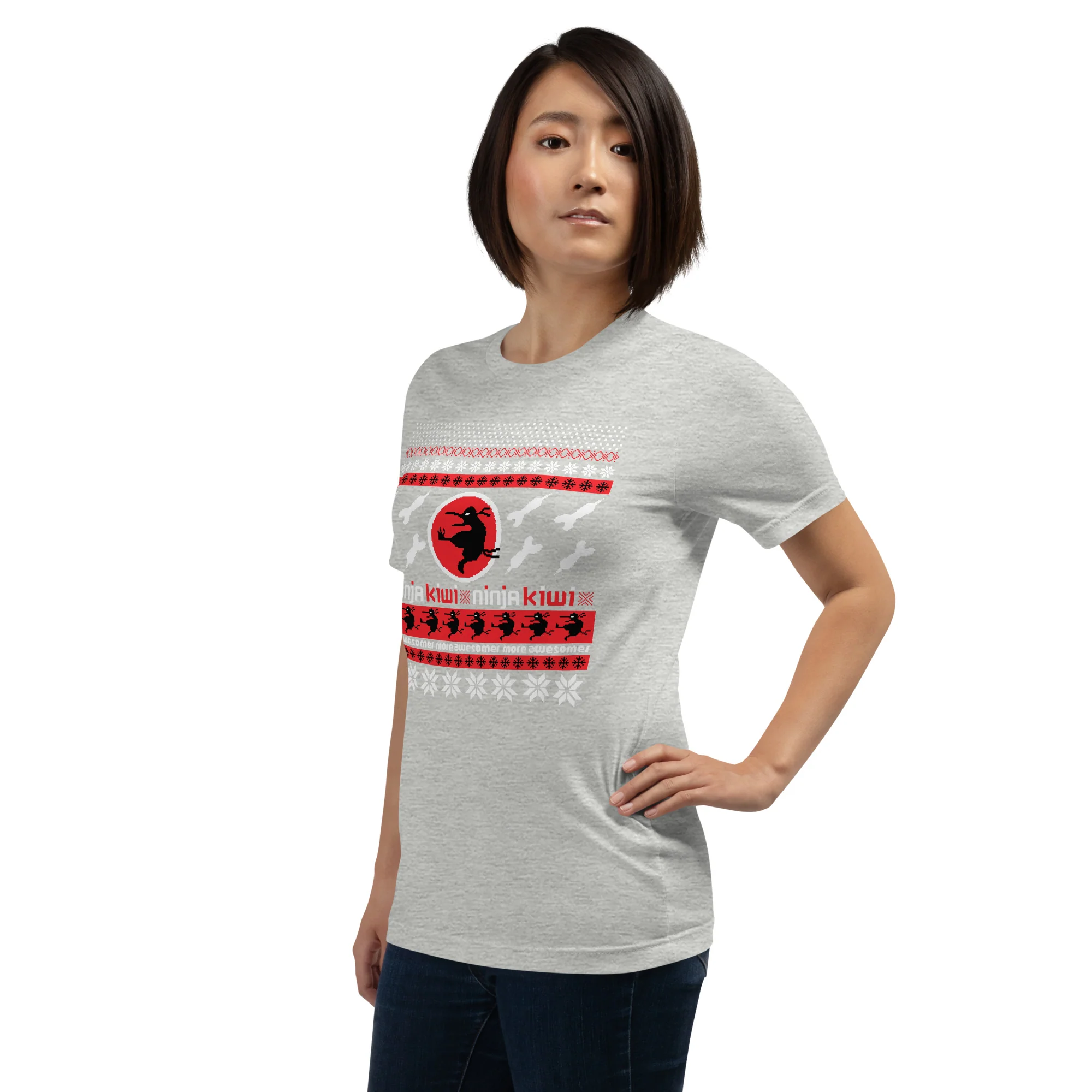 More Awesomer Christmas Shirt (Unisex - Pattern 2) - Image 5