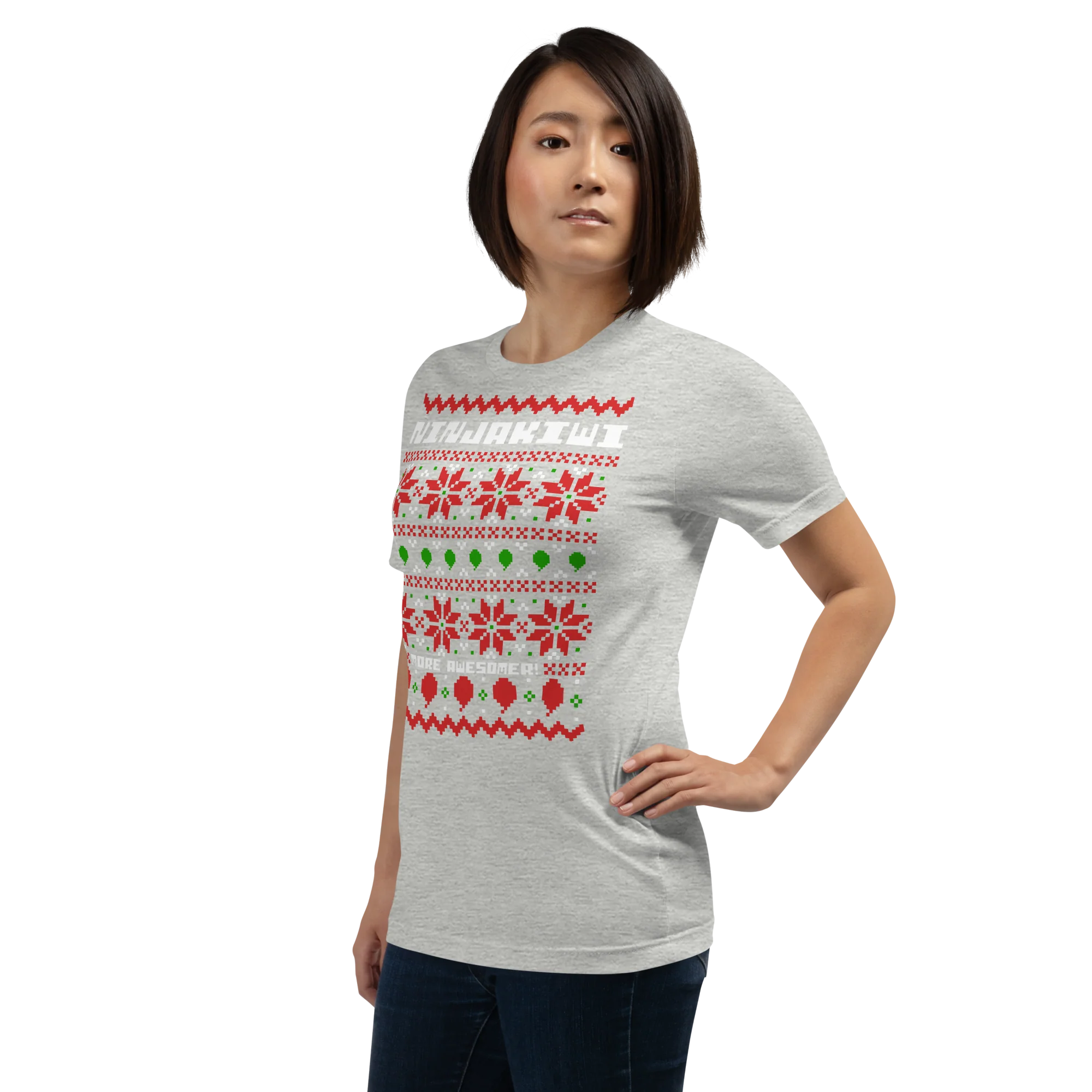 More Awesomer Christmas Shirt (Unisex - Pattern 1) - Image 3