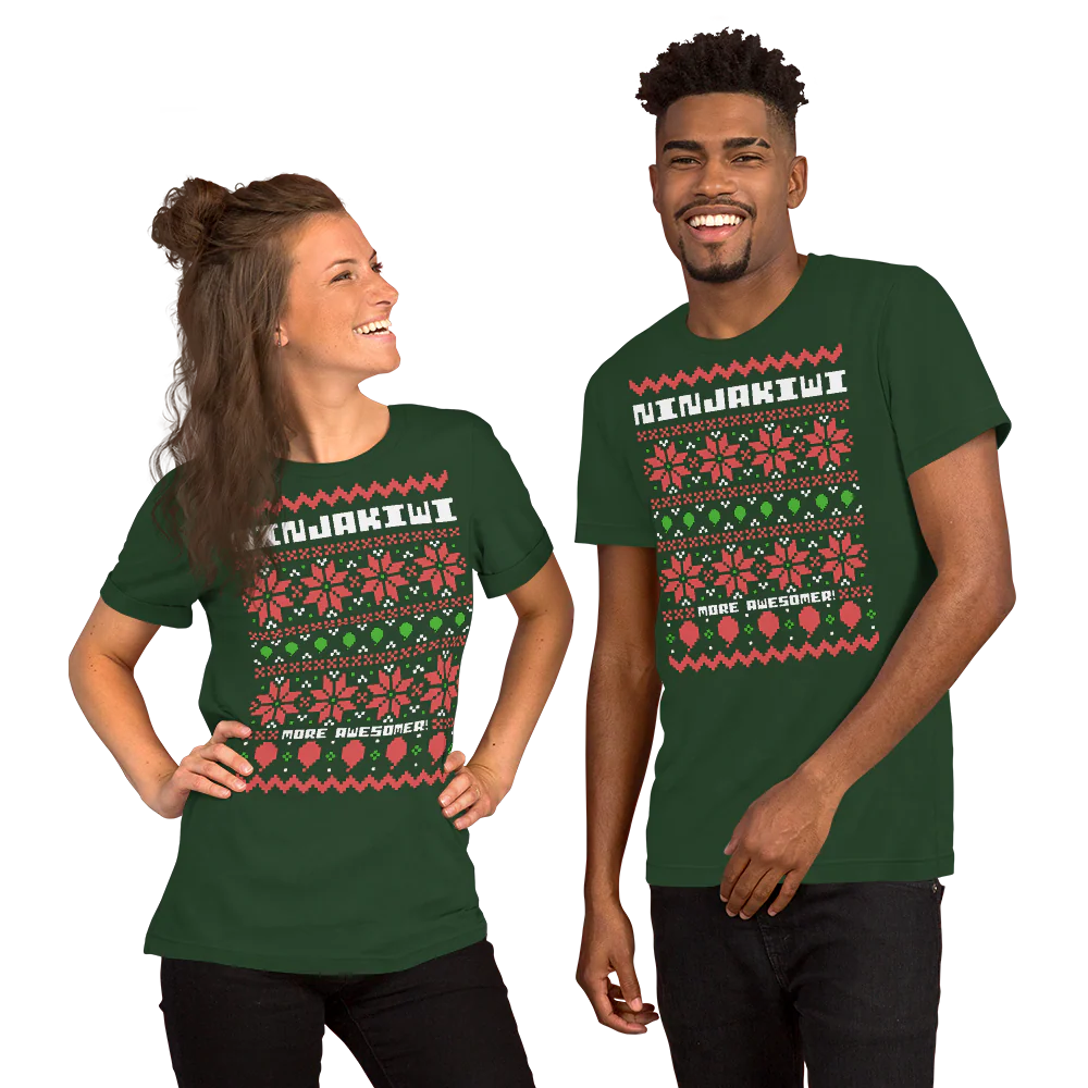 More Awesomer Christmas Shirt (Unisex - Pattern 1) - Image 6