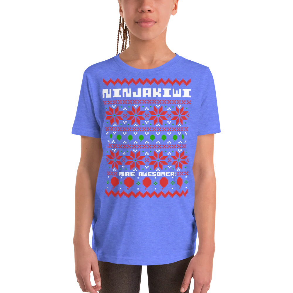 More Awesomer Christmas Shirt (Youth - Pattern 1)