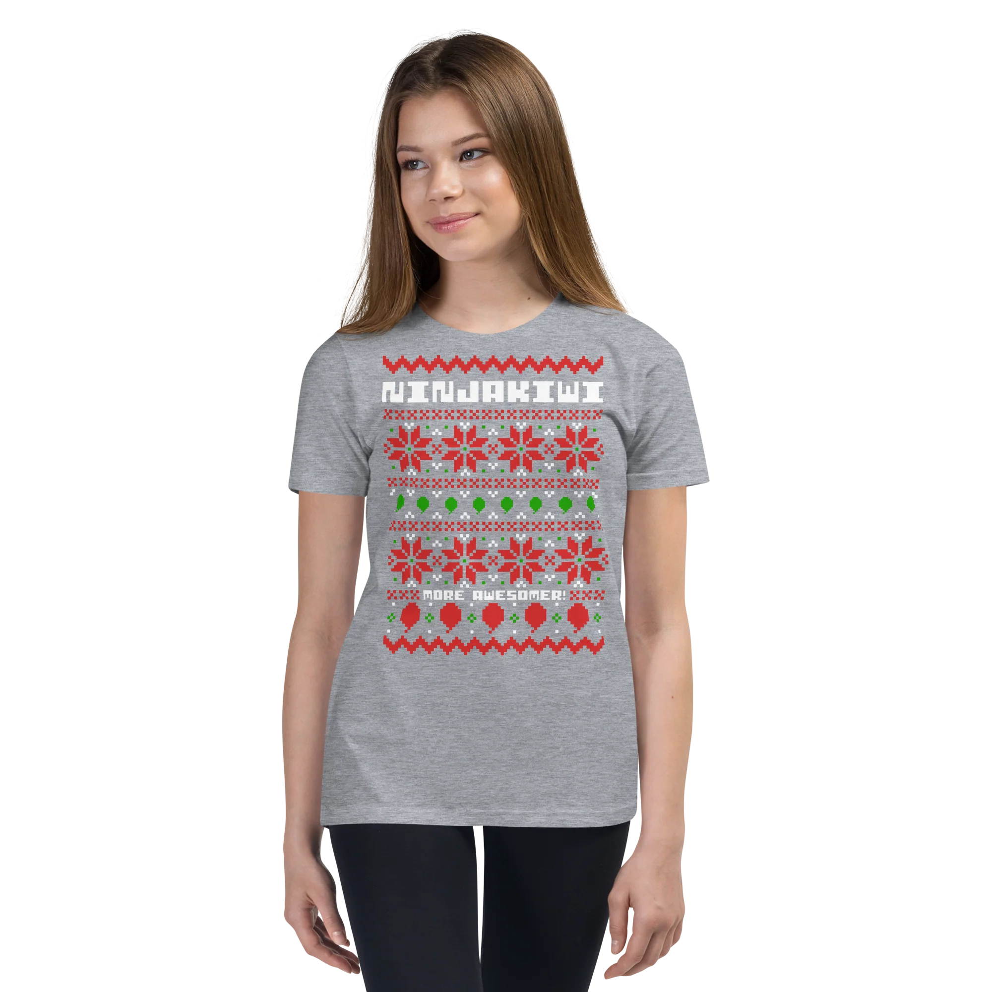 More Awesomer Christmas Shirt (Youth - Pattern 1) - Image 10