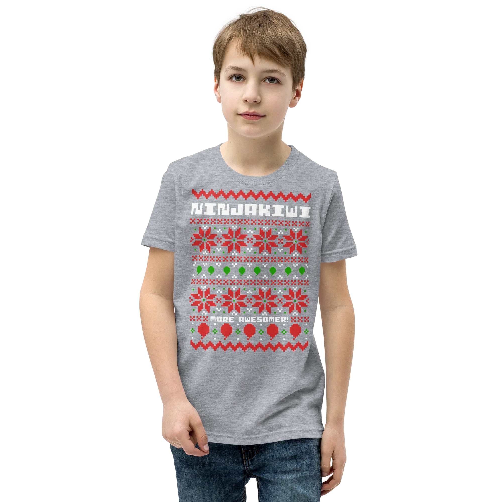 More Awesomer Christmas Shirt (Youth - Pattern 1) - Image 11
