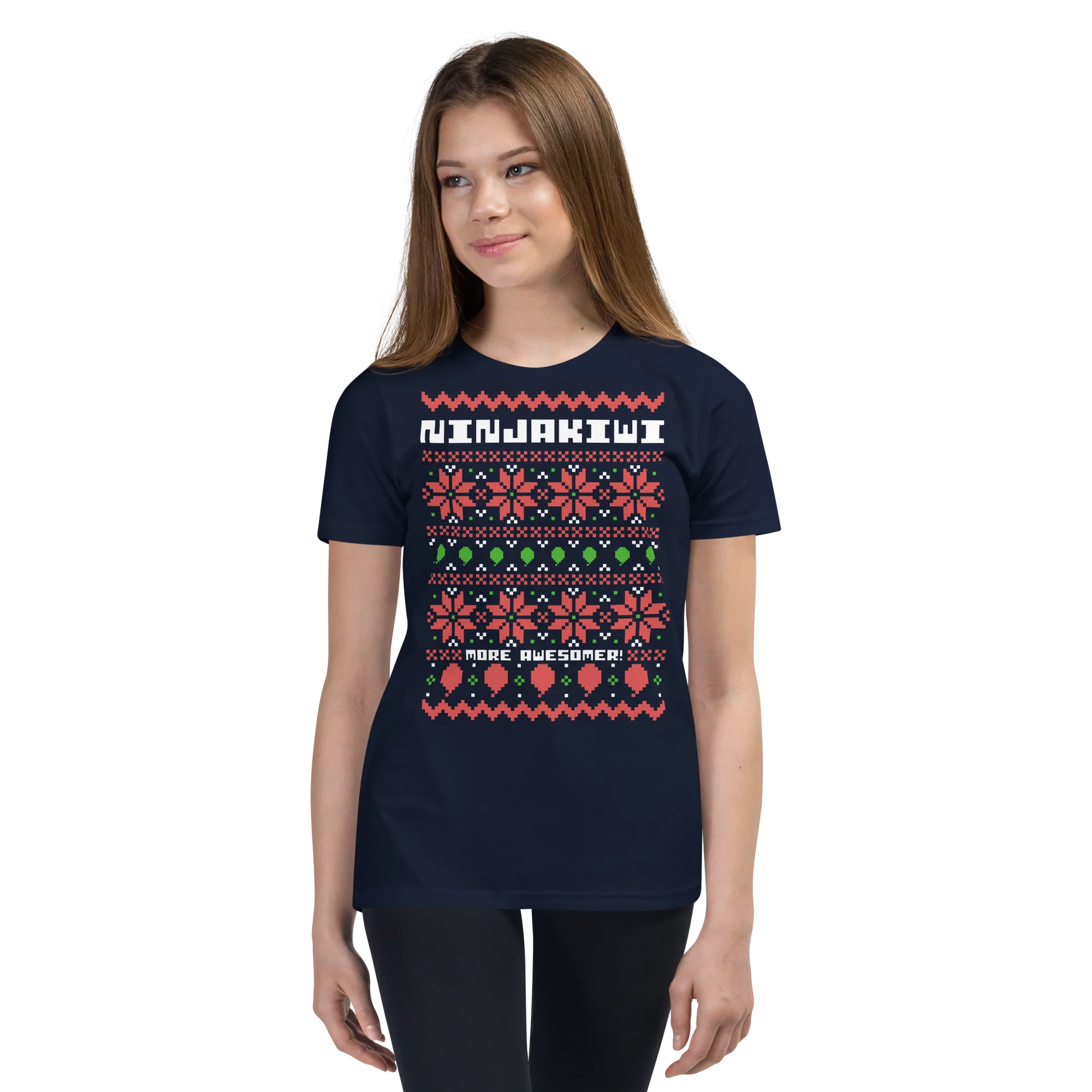 More Awesomer Christmas Shirt (Youth - Pattern 1) - Image 12